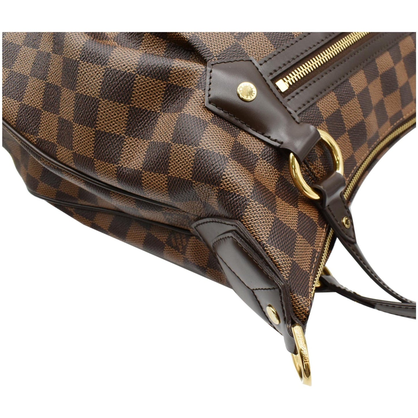 LOUIS VUITTON Evora MM Damier Ebene Shoulder Bag Brown