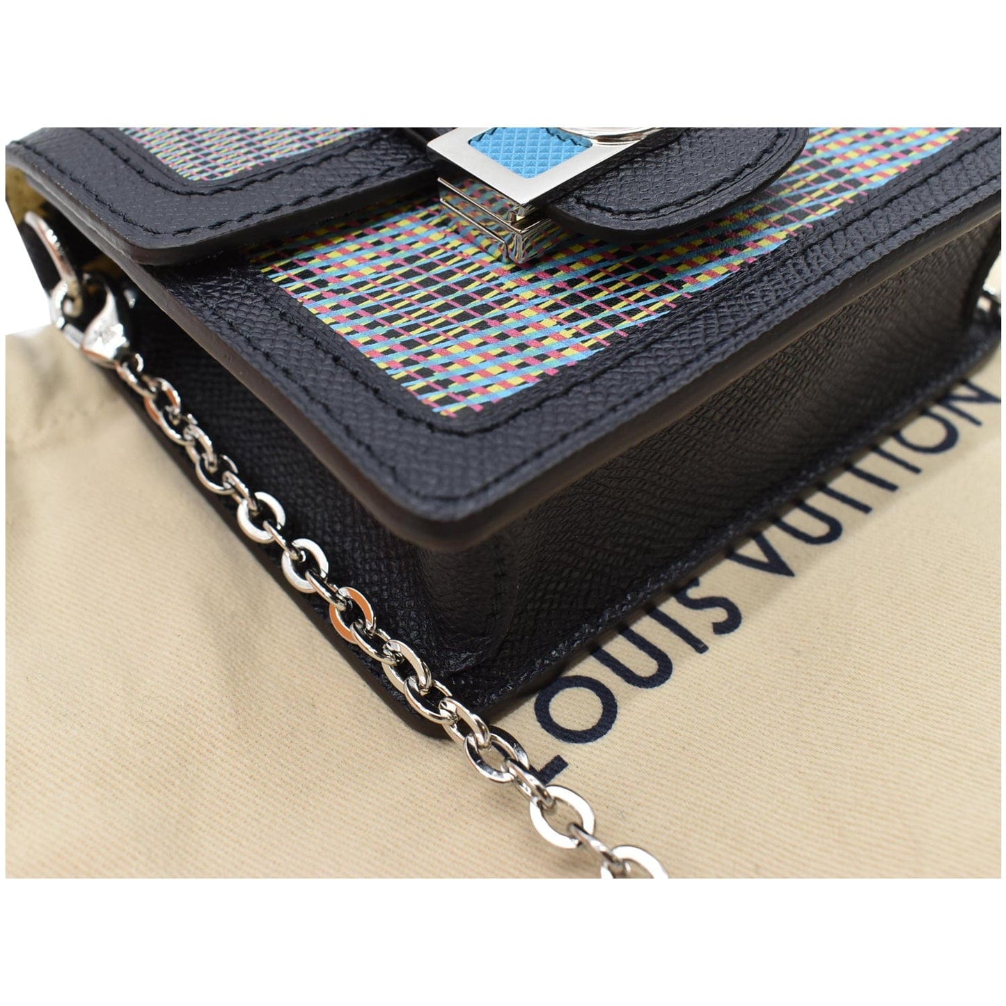 LOUIS VUITTON Dauphine BB Monogram LV Pop Crossbody Bag Blue