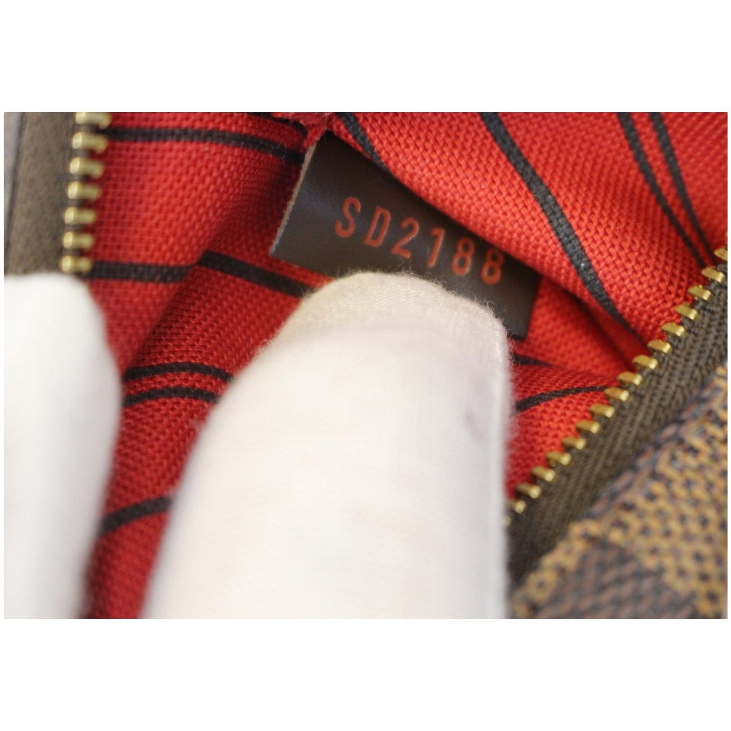 LOUIS VUITTON Pochette Wristlet Pouch Neverfull MM Damier Ebene