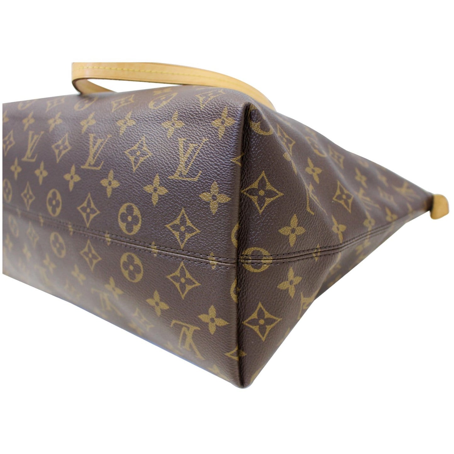 LOUIS VUITTON Iena MM Monogram Canvas Shoulder Bag Brown