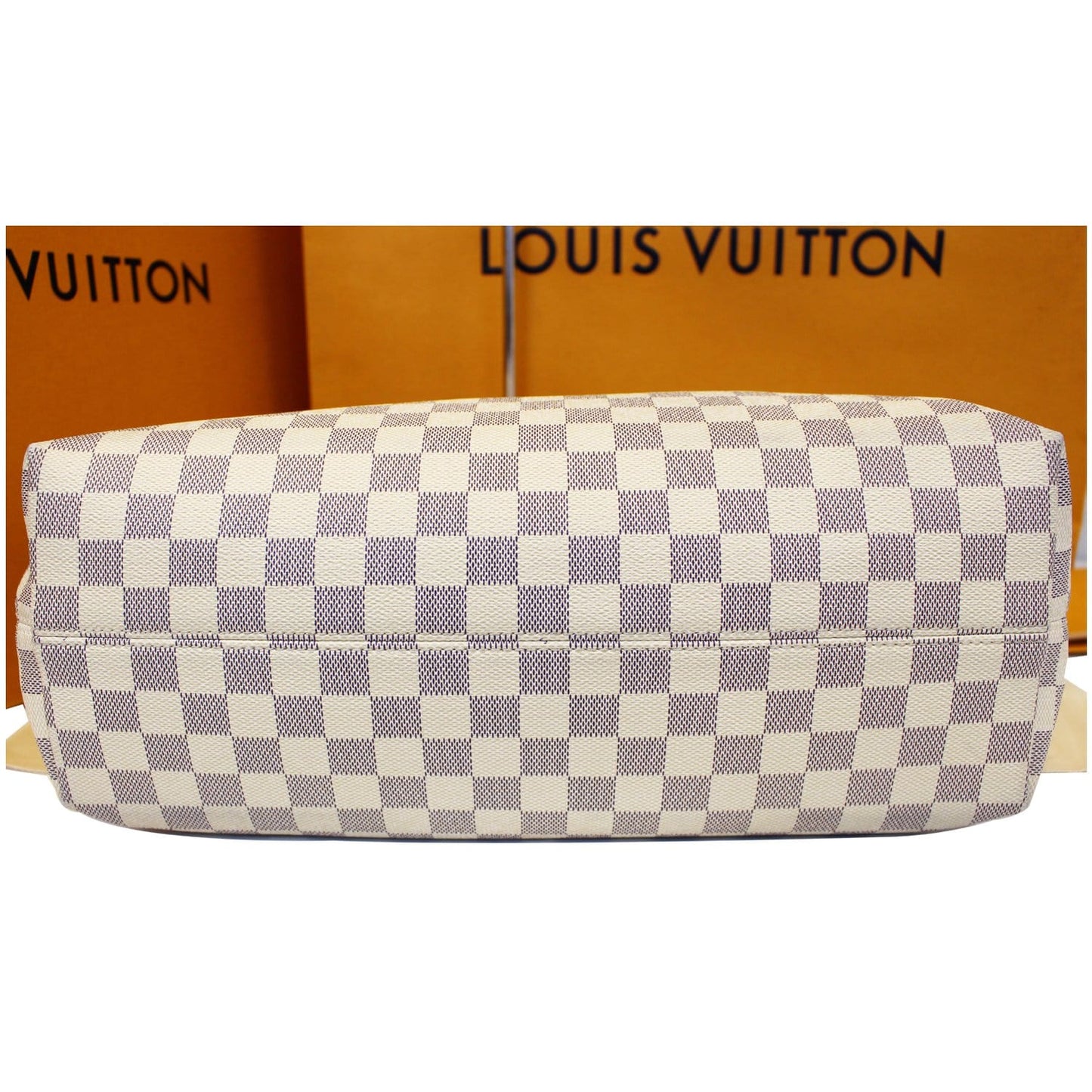 LOUIS VUITTON Graceful MM Damier Azur Shoulder Bag