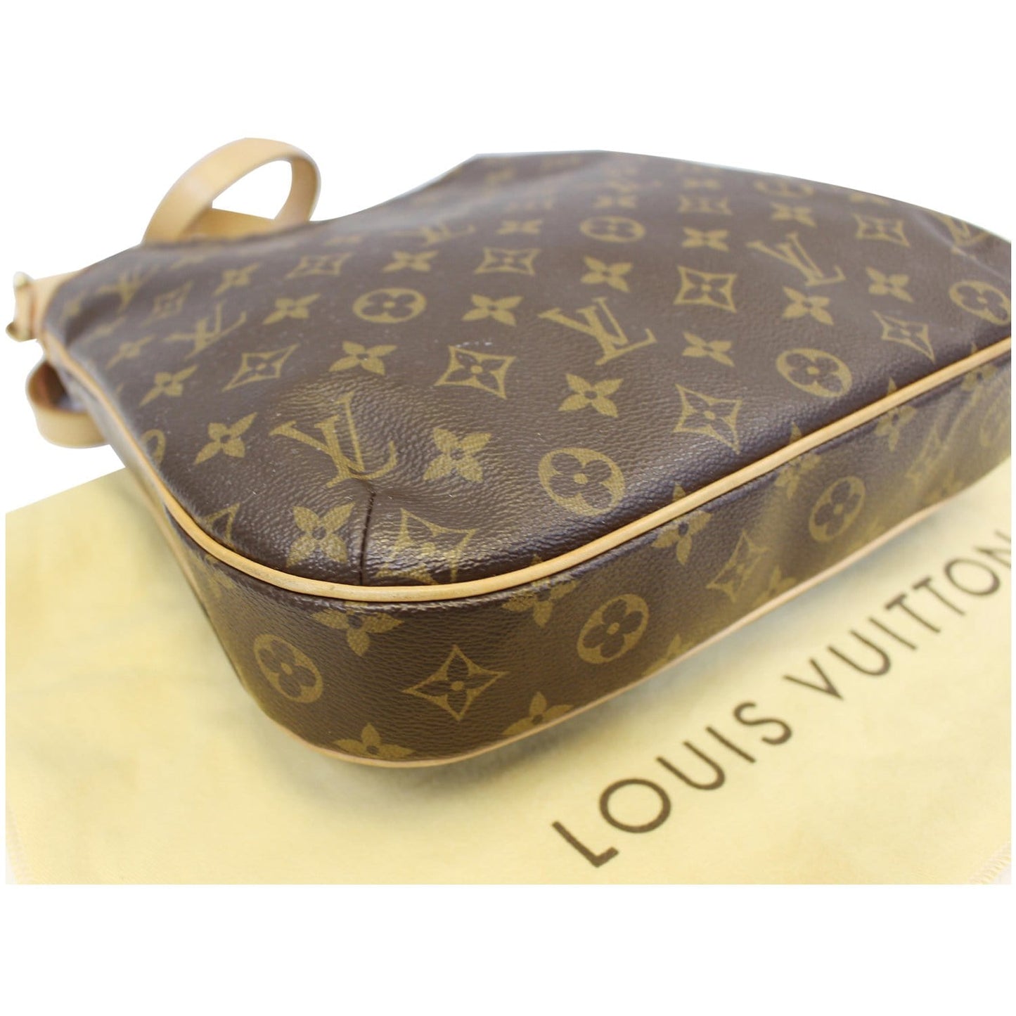 LOUIS VUITTON Odeon MM Monogram Canvas Shoulder Crossbody Bag Brown