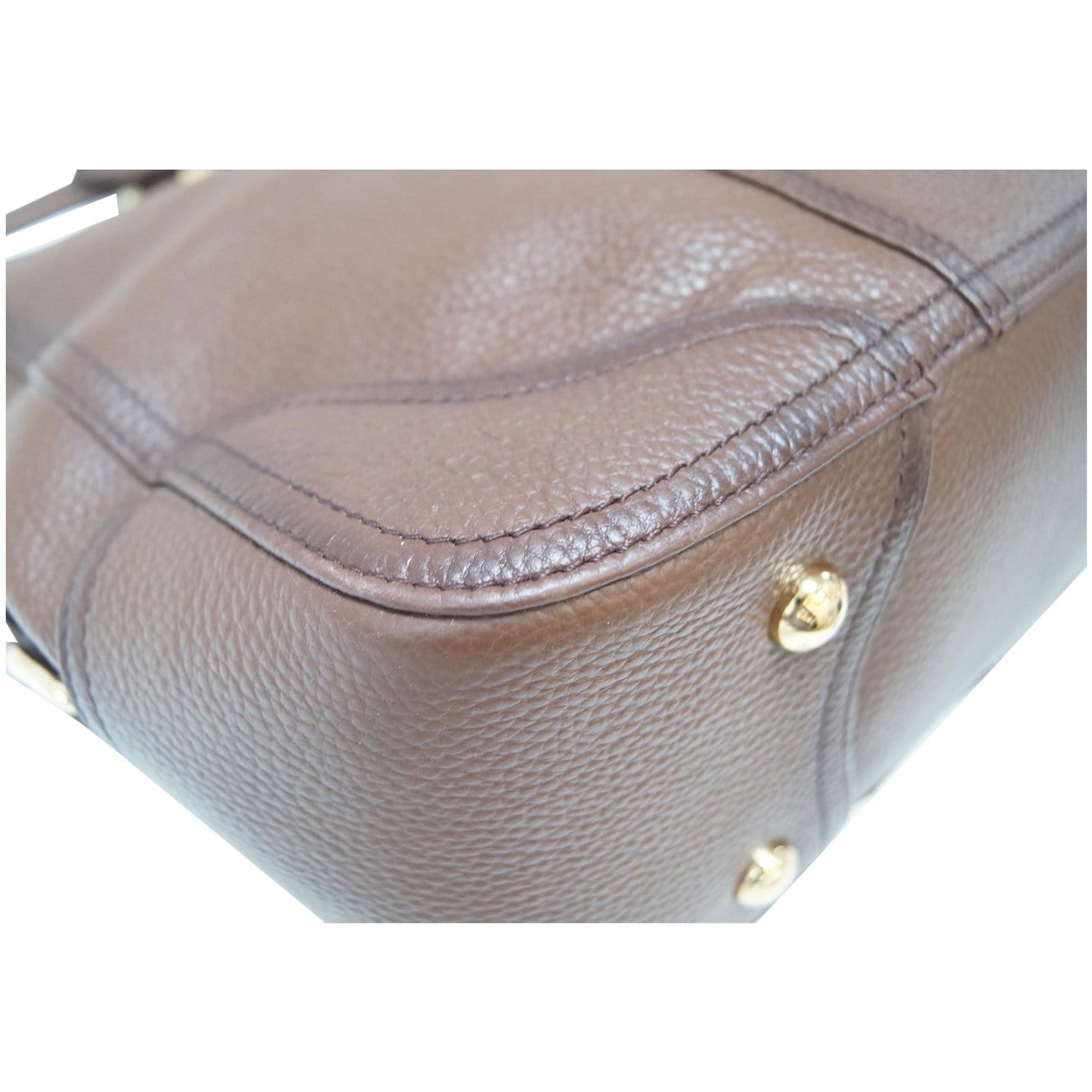 PRADA Cervo Antik Leather Tote Bag Brown