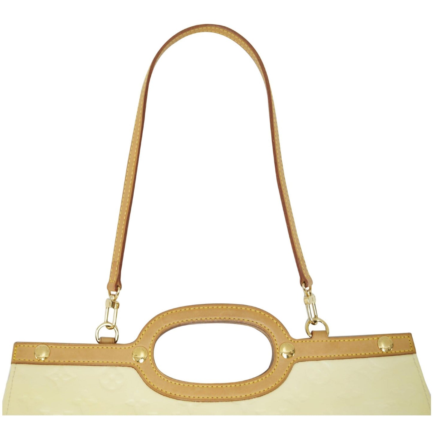 LOUIS VUITTON Roxbury Drive Vernis Leather Shoulder Bag Cream