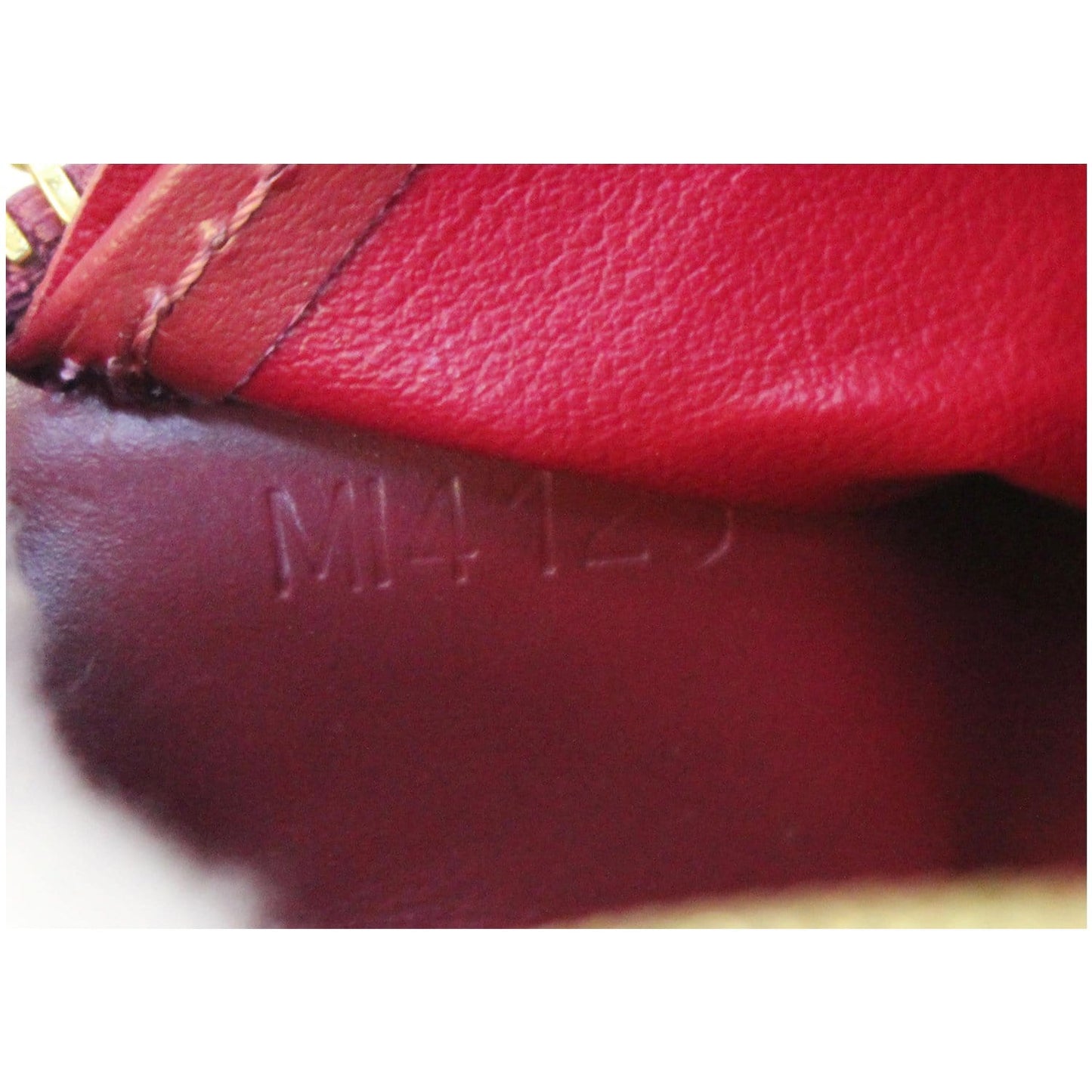 LOUIS VUITTON Monogram Vernis Zippy Wallet Amarante