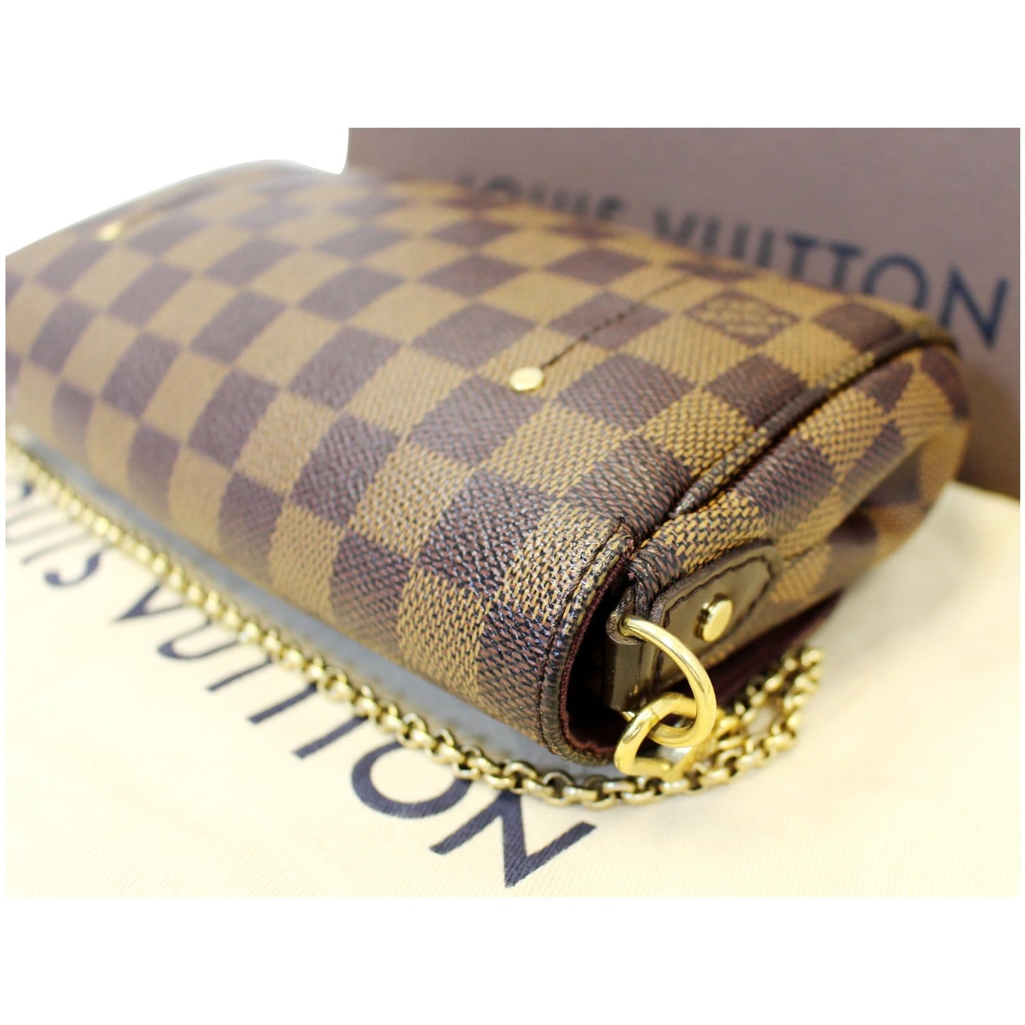 LOUIS VUITTON Favorite PM Damier Ebene Shoulder Crossbody Bag