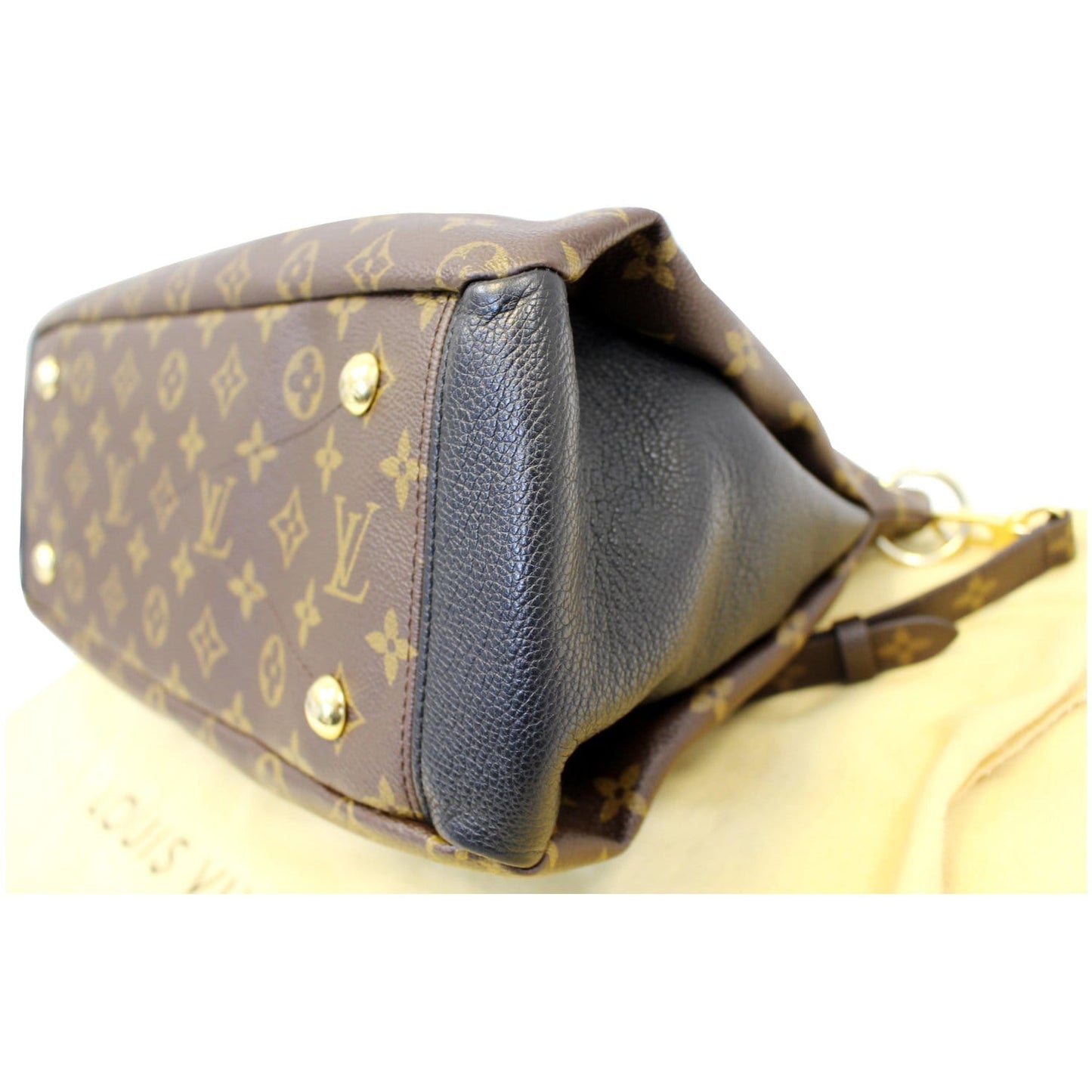 LOUIS VUITTON Pallas Monogram Canvas Shoulder Bag Noir
