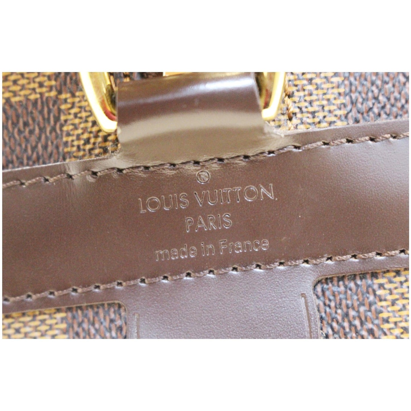 LOUIS VUITTON Porte Documents Voyage GM Damier Ebene Briefcase Bag Brown