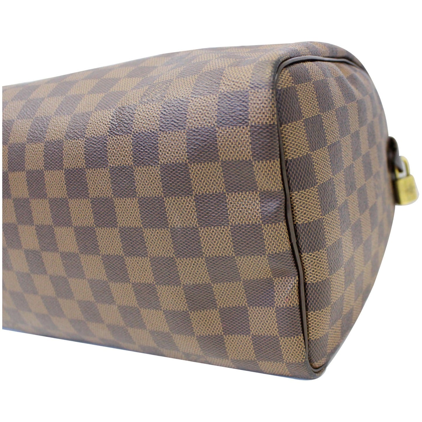 LOUIS VUITTON Speedy 30 Damier Ebene Satchel Bag Brown