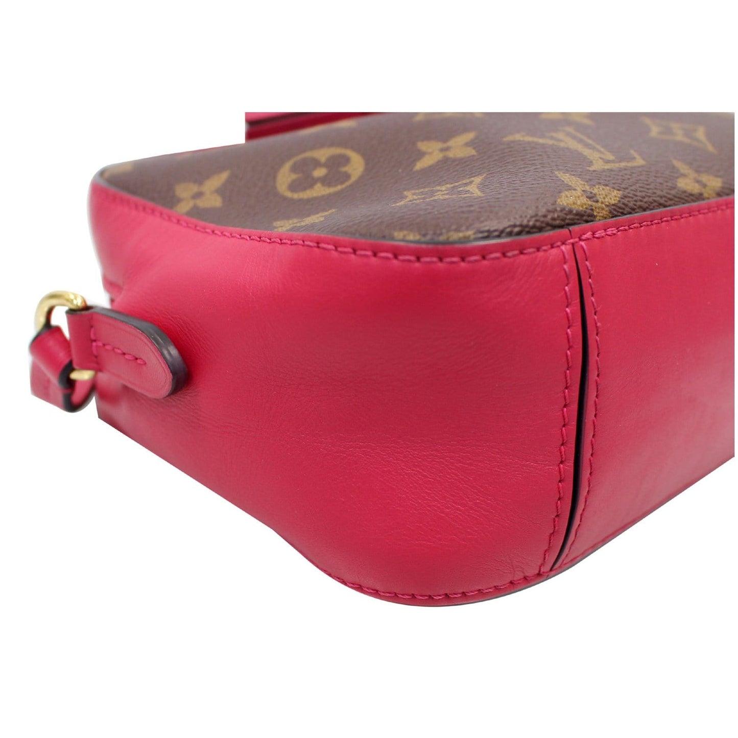 LOUIS VUITTON Saintonge Monogram Canvas Shoulder Bag Freesia