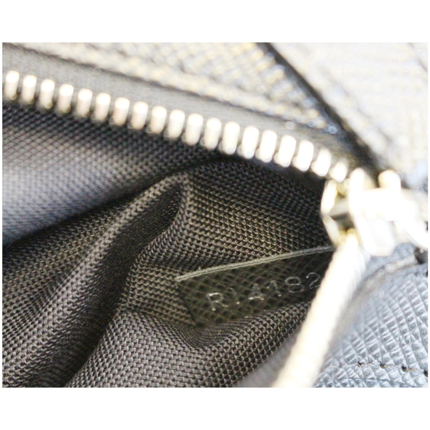 LOUIS VUITTON Vladimir Taiga Leather Document Clutch Bag Grey