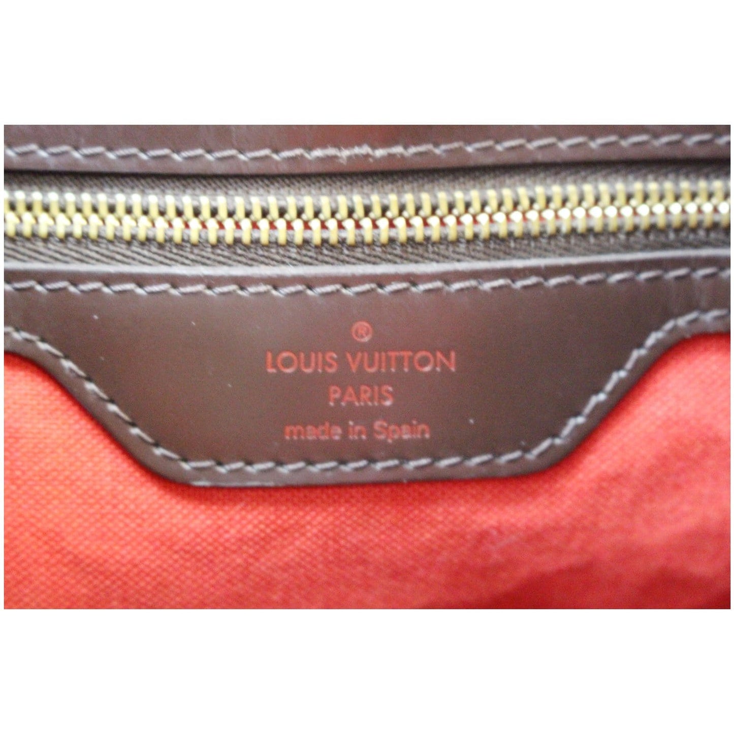 LOUIS VUITTON Cabas Rivington Damier Ebene Shoulder Bag Brown
