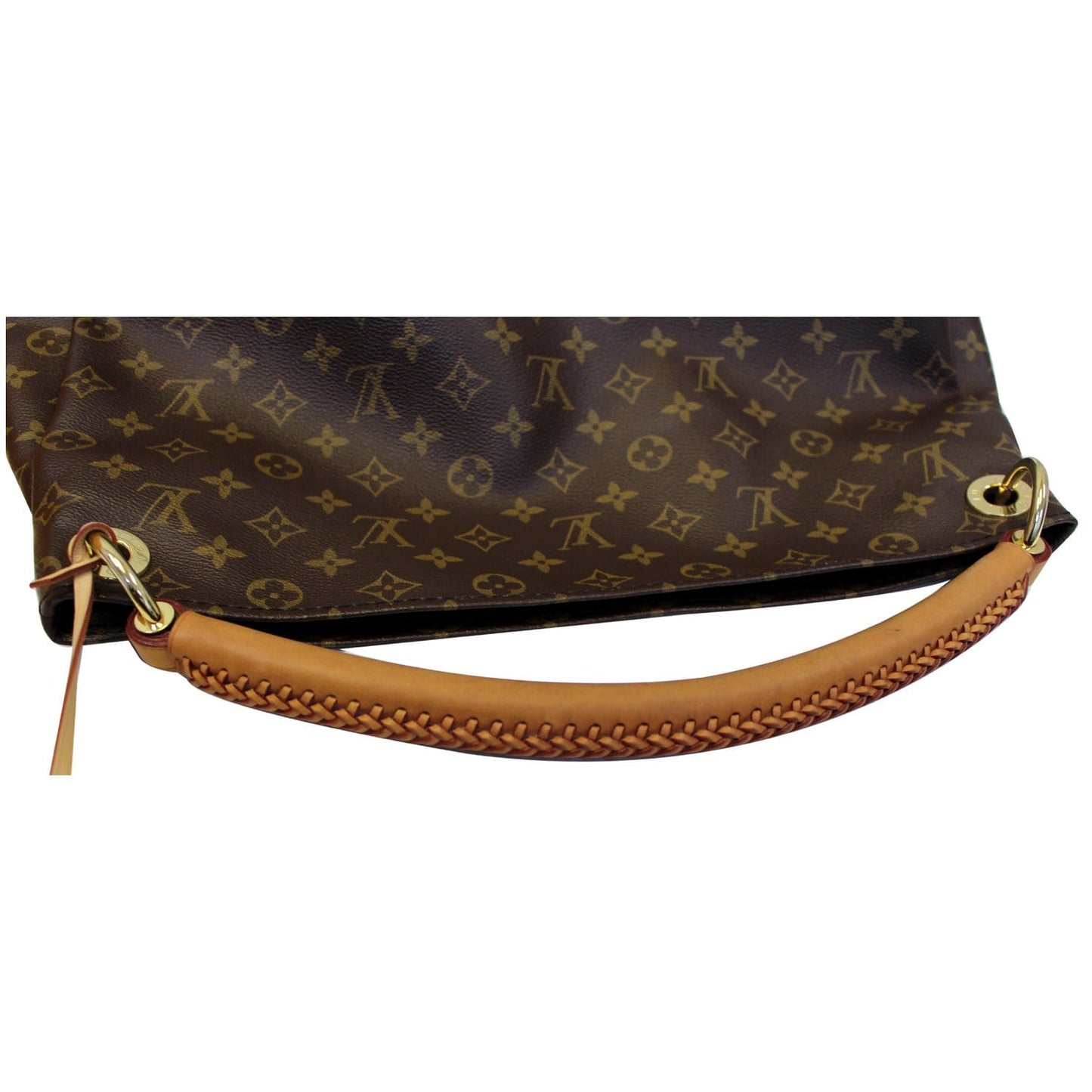 LOUIS VUITTON Artsy MM Monogram Canvas Shoulder Bag Brown