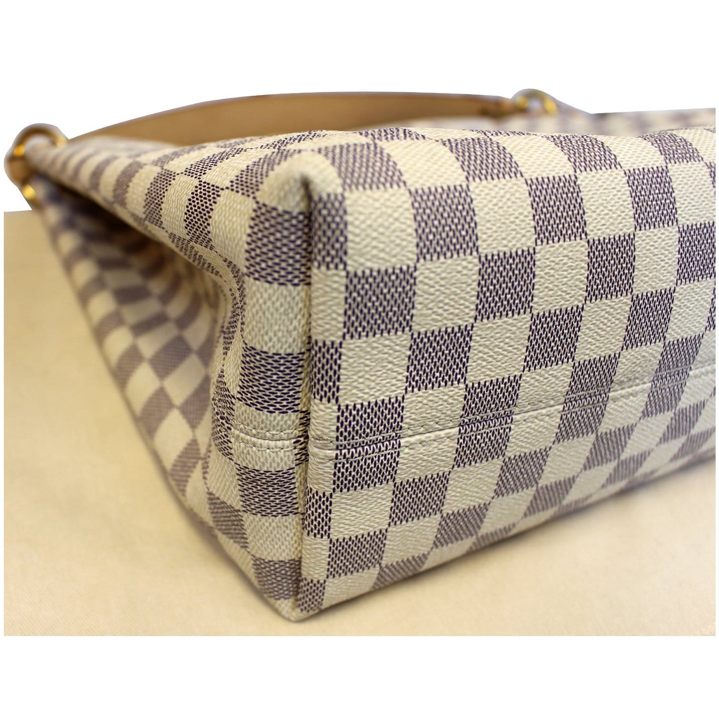 LOUIS VUITTON Graceful MM Damier Azur Shoulder Bag