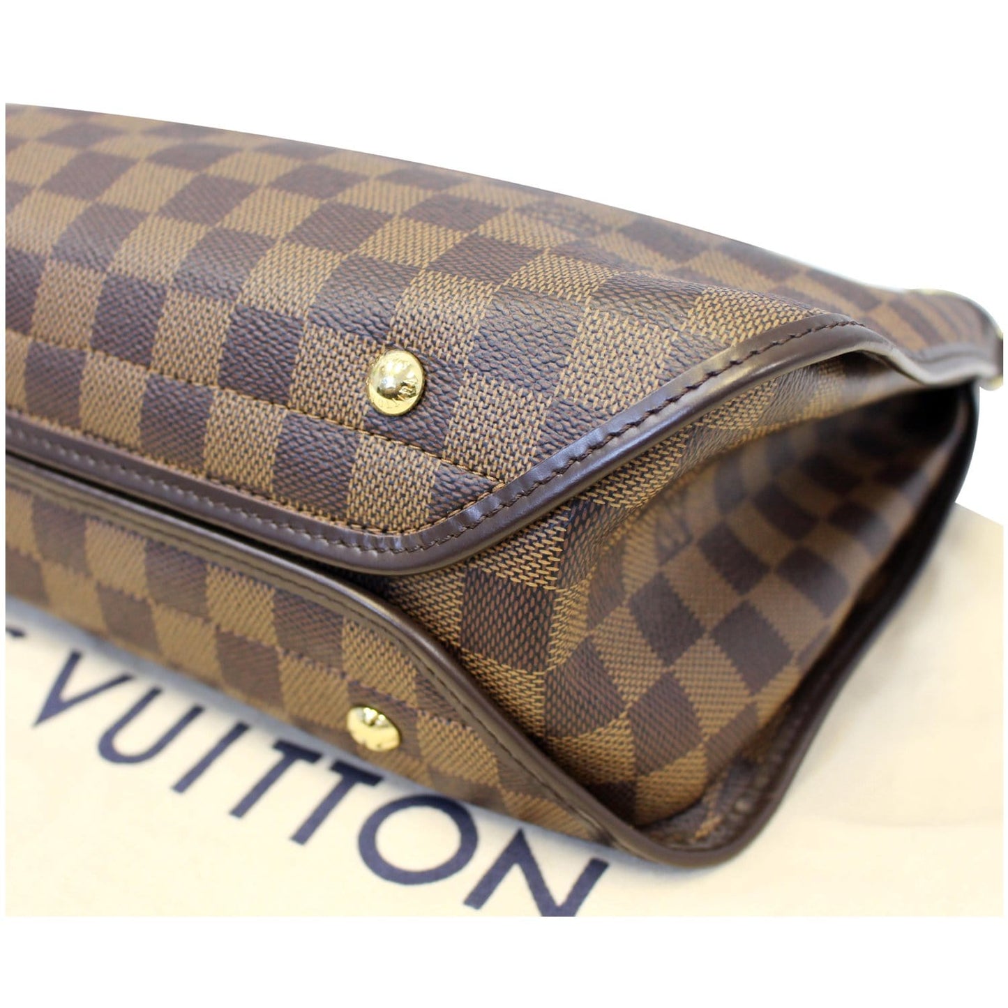 LOUIS VUITTON Duomo Damier Ebene Crossbody Bag Brown