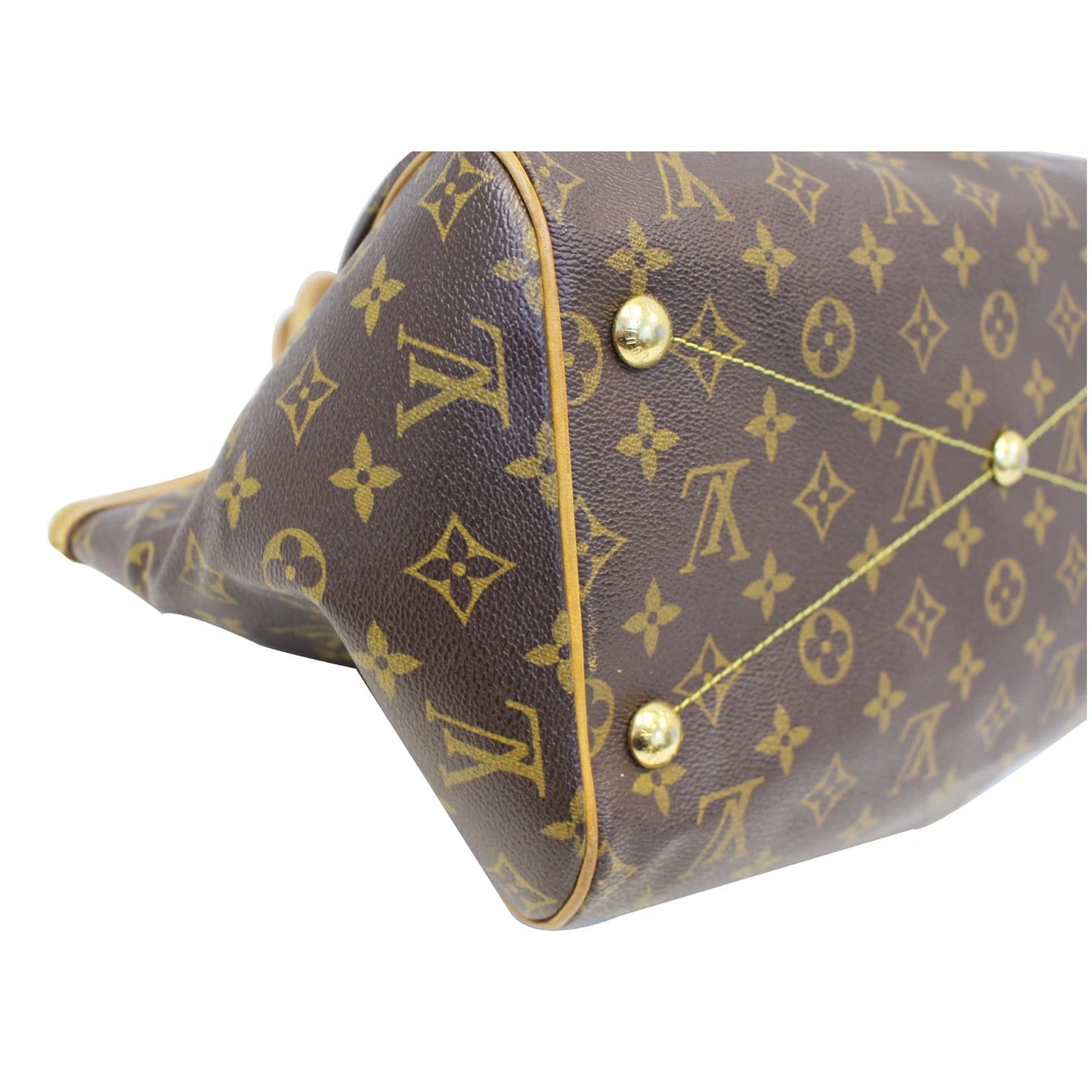 LOUIS VUITTON Tivoli GM Monogram Canvas Brown Shoulder Bag Brown