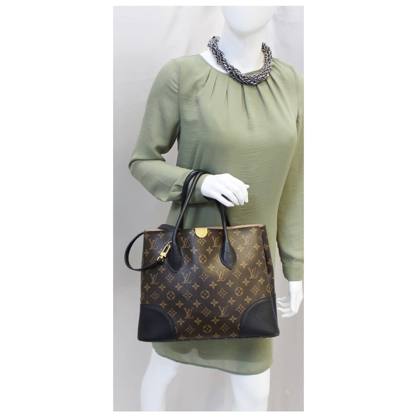 LOUIS VUITTON Monogram Canvas Flandrin Shoulder Handbag