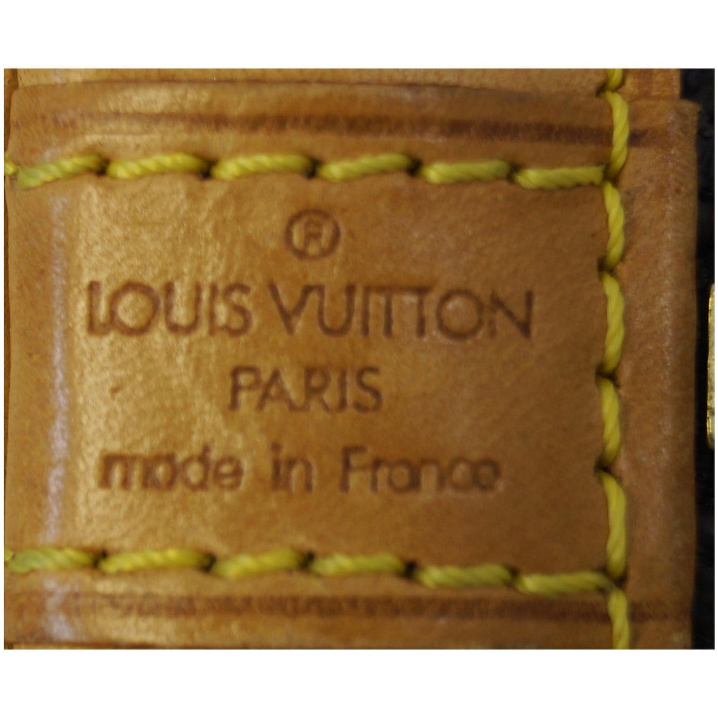 LOUIS VUITTON Alma Monogram Canvas Satchel Bag Brown