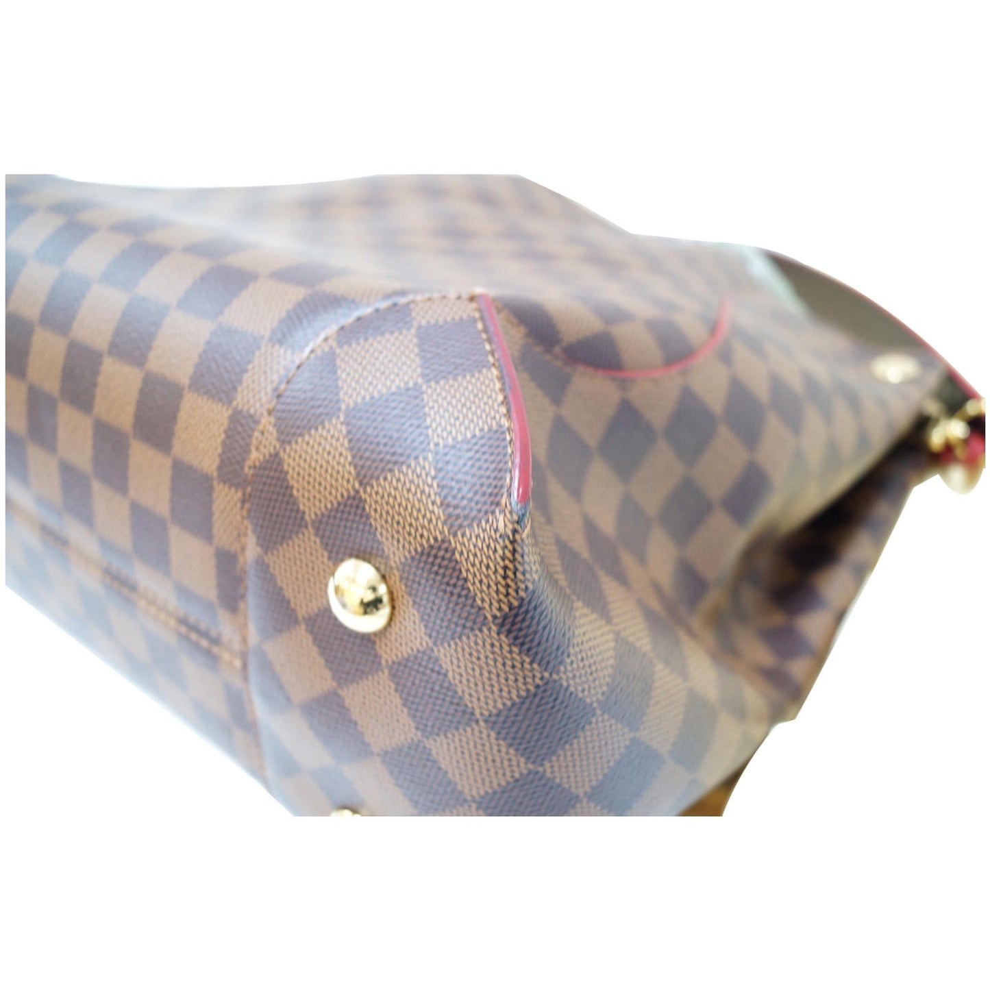LOUIS VUITTON Caissa Damier Ebene Hobo Bag Brown