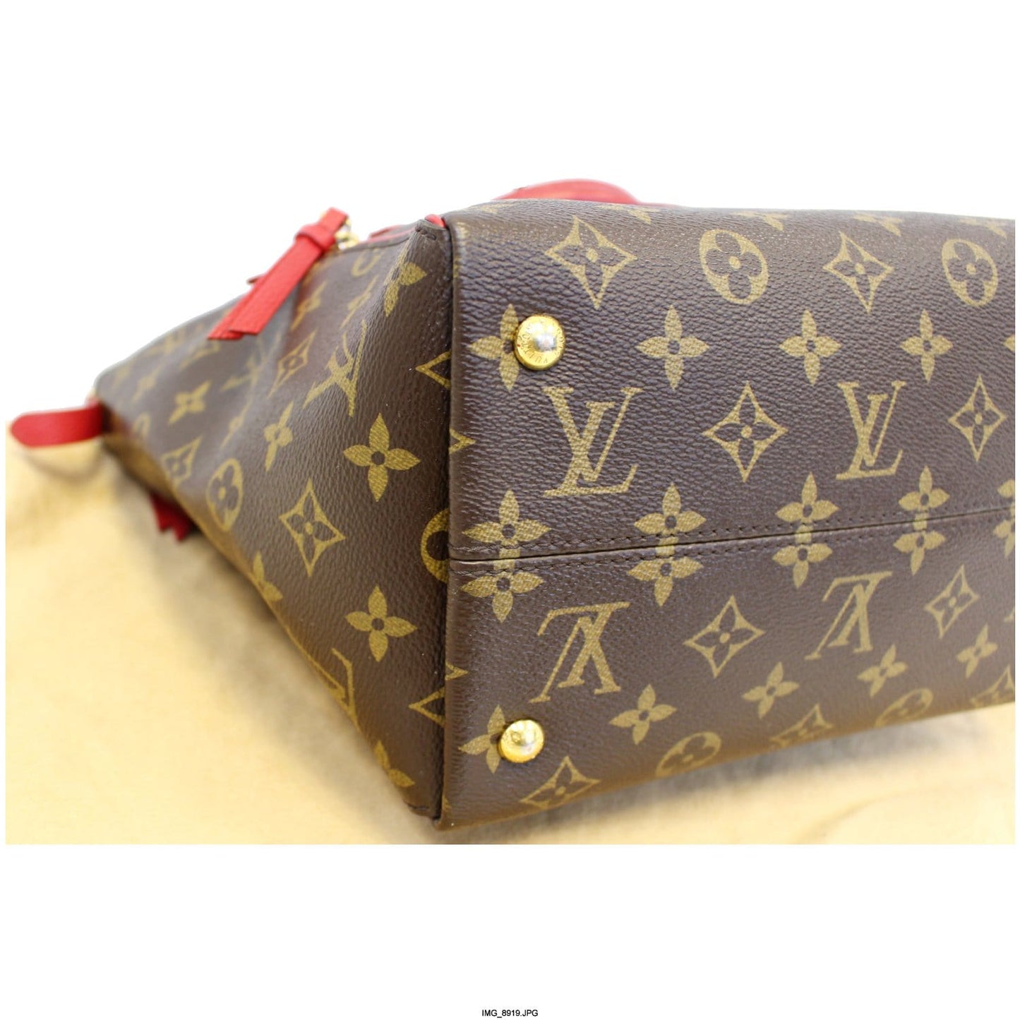 LOUIS VUITTON Tournelle PM Monogram Canvas Shoulder Handbag Cerise - 25% OFF