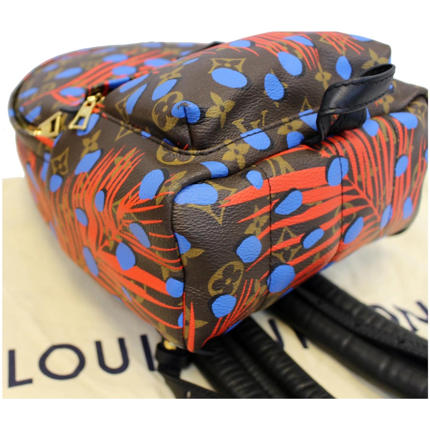LOUIS VUITTON Palm Springs PM Monogram Jungle Dots Backpack Bag Brown - 25% OFF