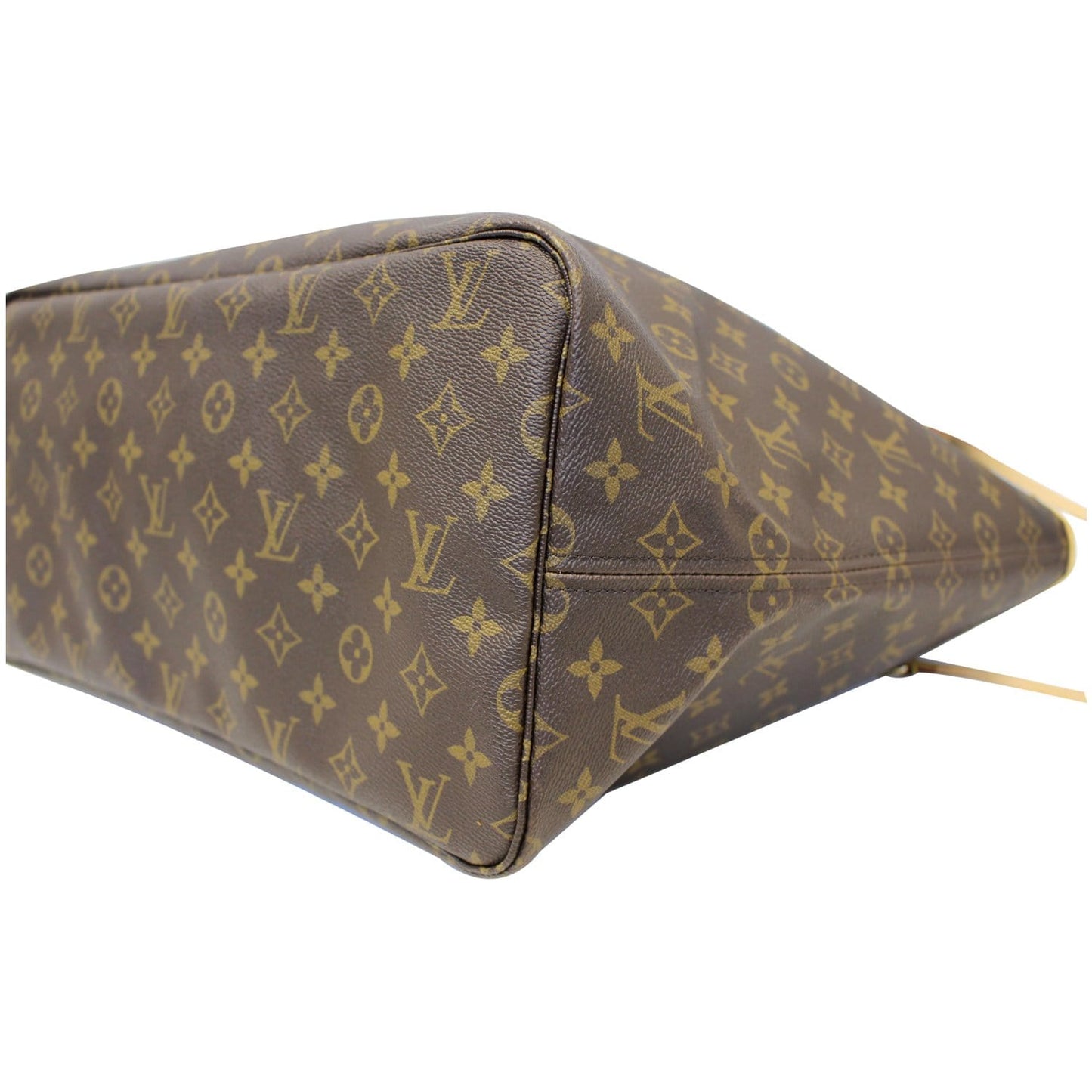 LOUIS VUITTON Neverfull GM Monogram Canvas Tote Shoulder Bag Brown