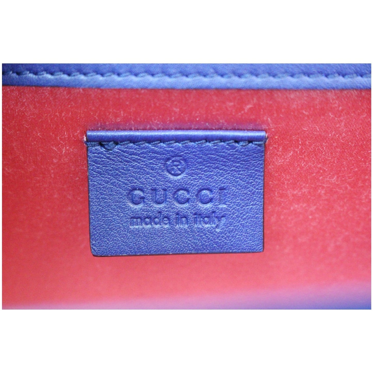 GUCCI Broadway Mini Velvet Crossbody Bag 544242 Blue
