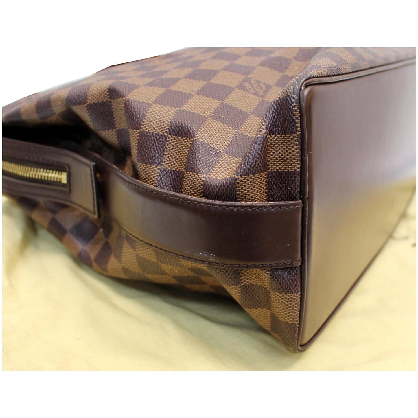 LOUIS VUITTON Chelsea Damier Ebene Shoulder Bag Brown
