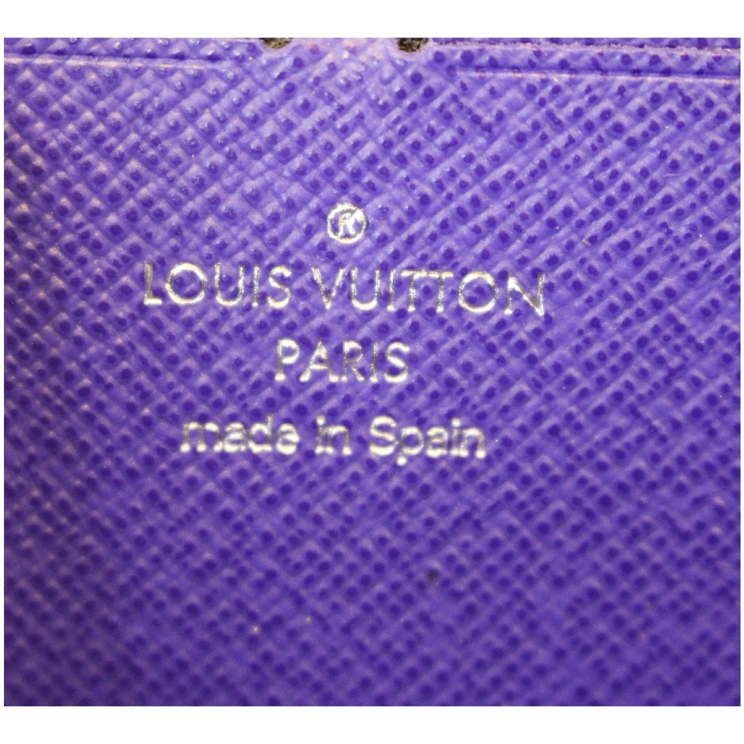 LOUIS VUITTON Zippy Organizer Epi Leather Wallet Blue