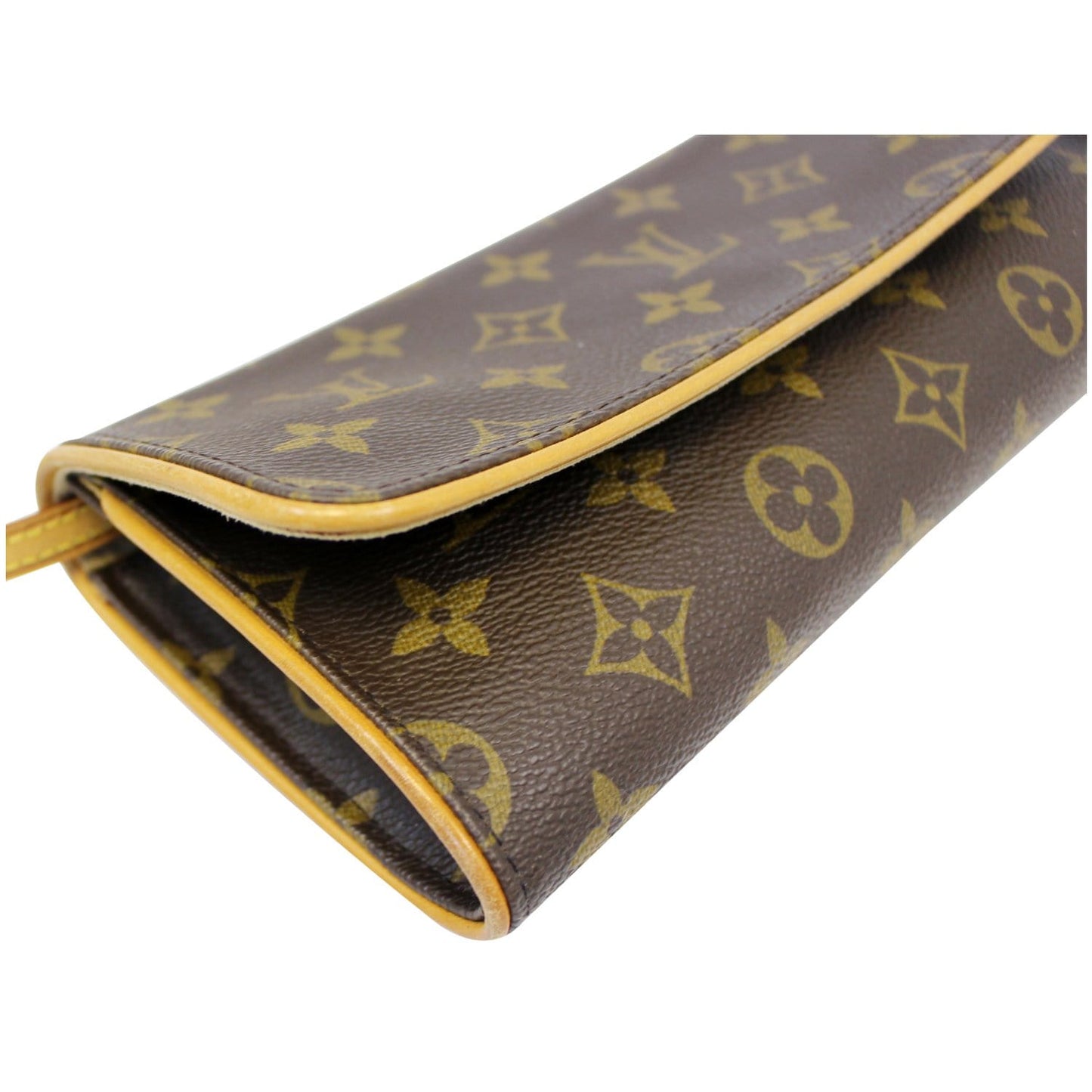 LOUIS VUITTON Pochette Twin GM Monogram Canvas Shoulder Bag Brown