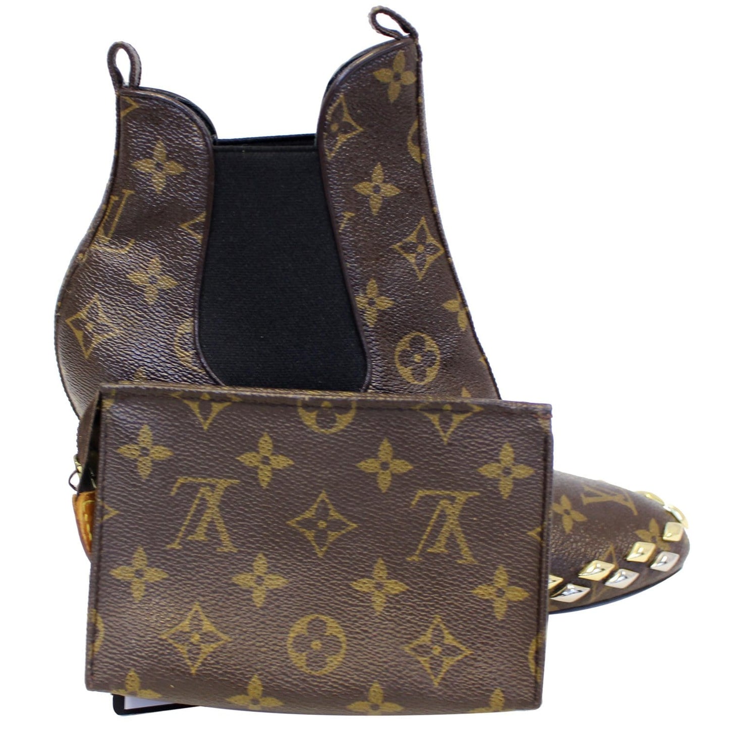 LOUIS VUITTON Monogram Canvas Toiletry Pouch Brown