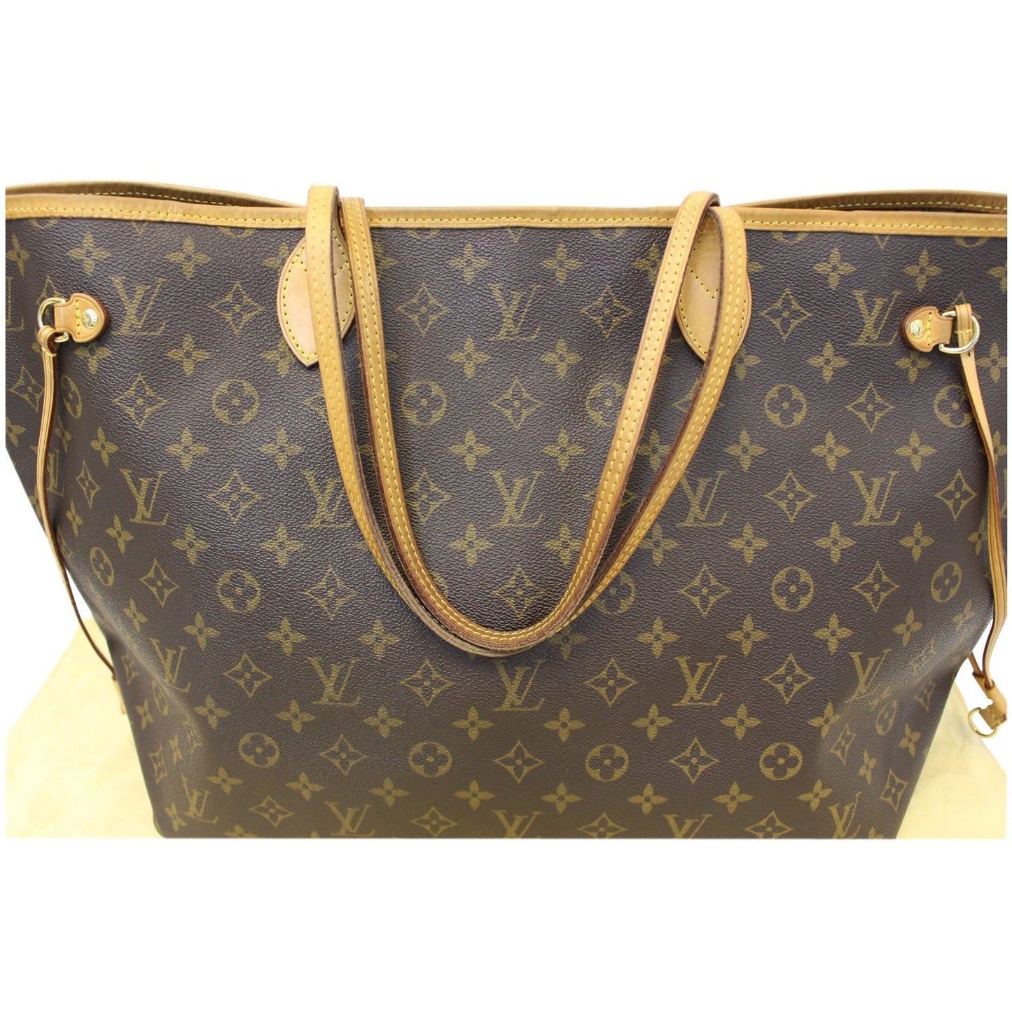 LOUIS VUITTON Neverfull GM Monogram Canvas Tote Shoulder Bag Brown