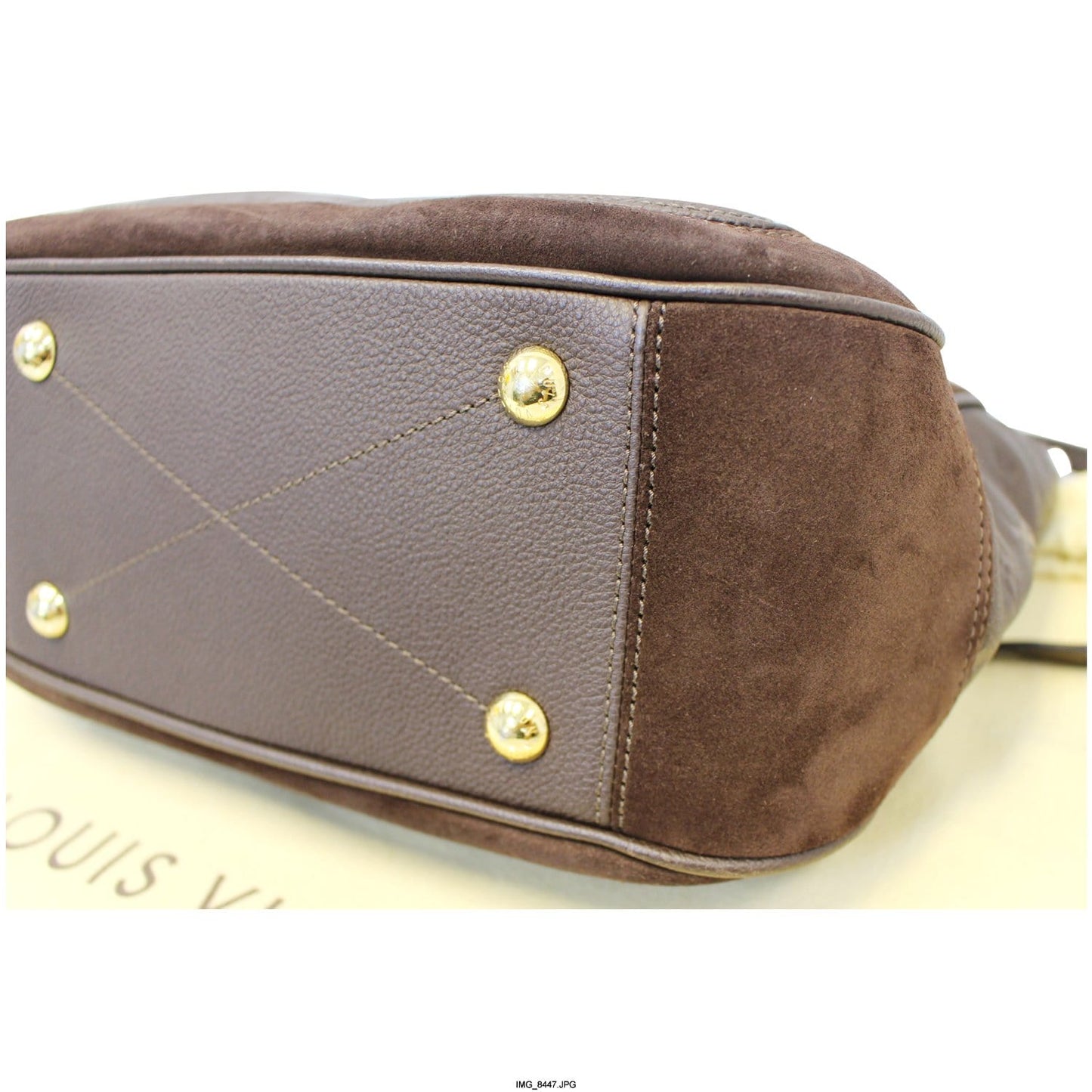 LOUIS VUITTON Audacieuse PM Terre Empreinte Leather Shoulder Bag