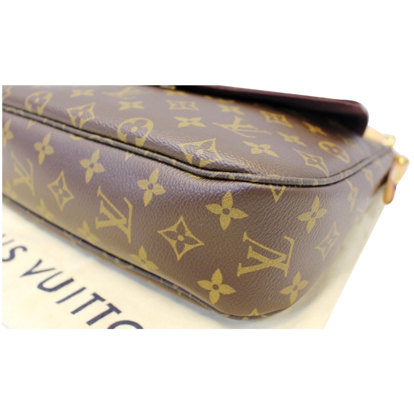 LOUIS VUITTON Mabillon Monogram Canvas Shoulder Crossbody Bag Brown