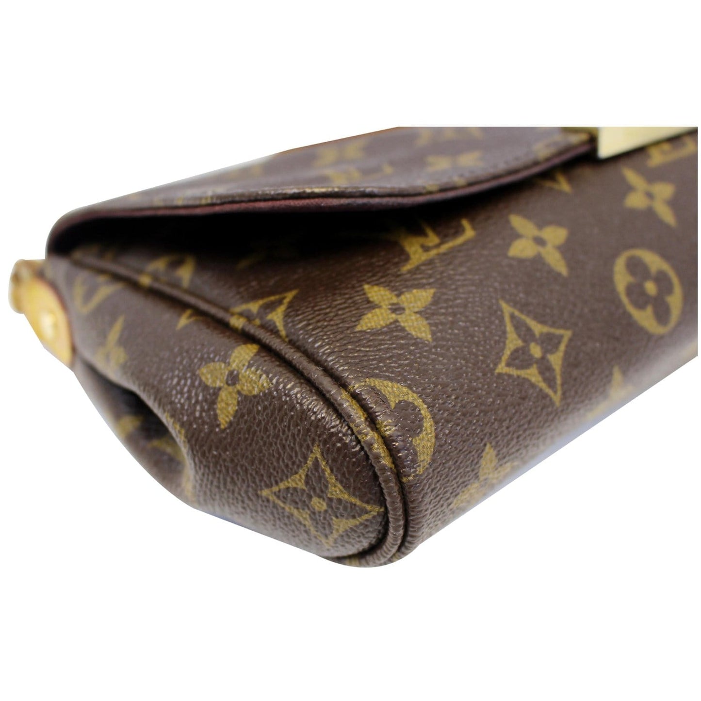 LOUIS VUITTON Favorite MM Monogram Canvas Crossbody Bag Brown