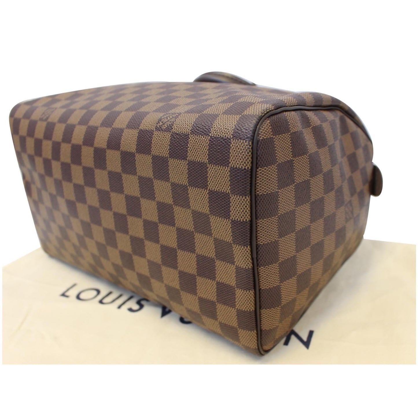 LOUIS VUITTON Speedy 30 Damier Ebene Satchel Bag Brown