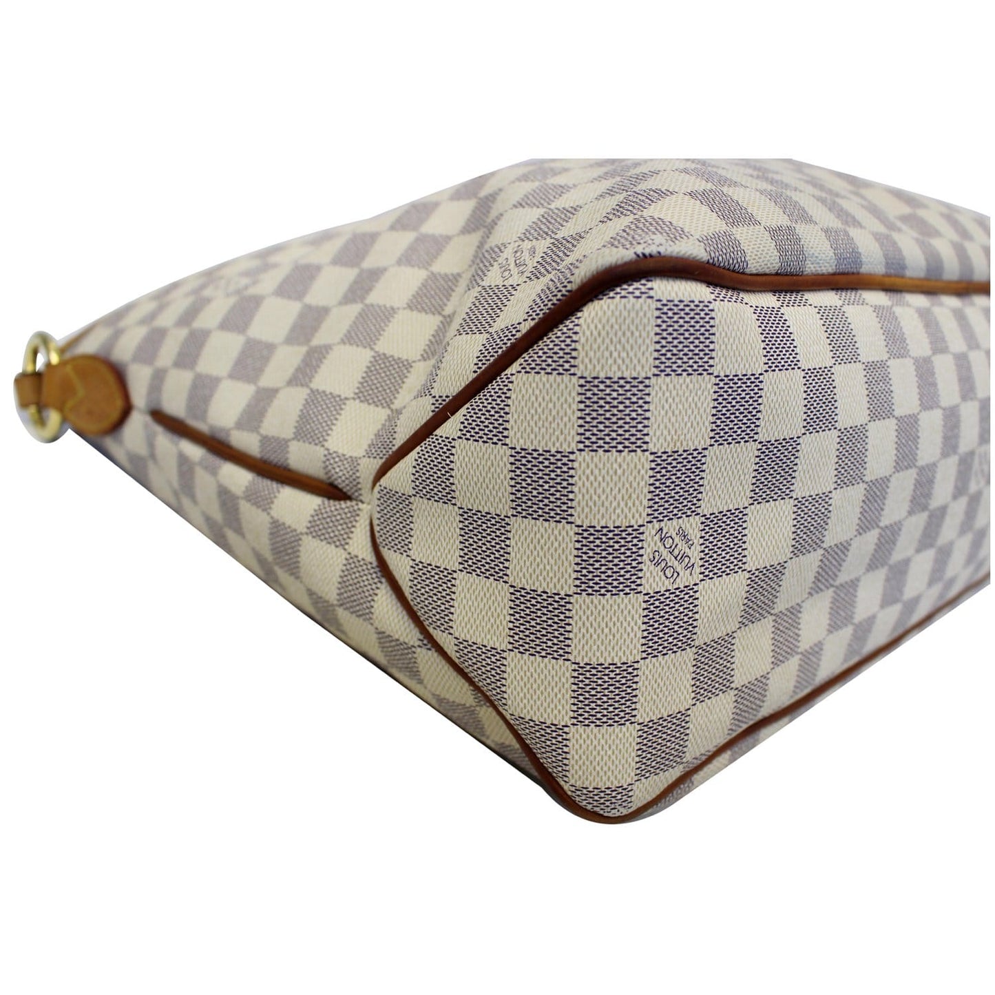 LOUIS VUITTON Delightful PM Damier Azur Shoulder Hobo Bag White