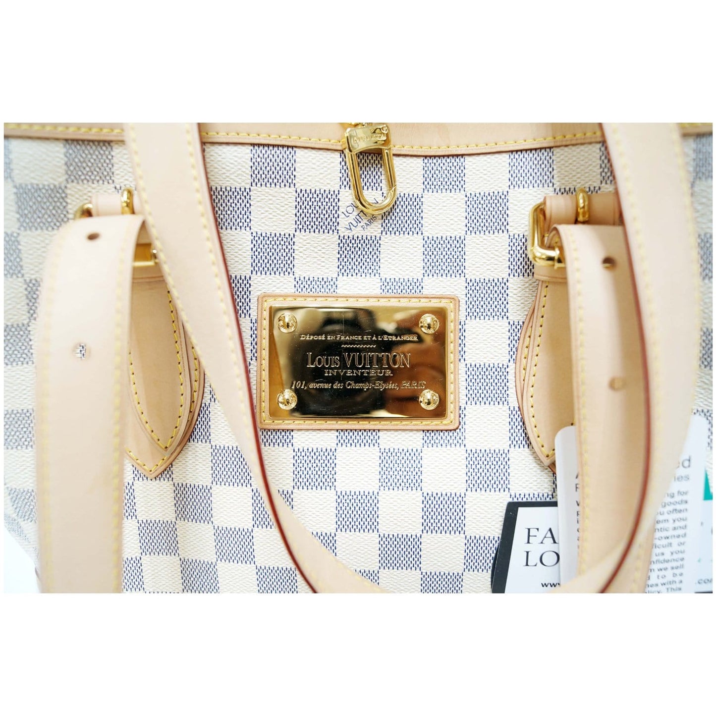 Louis Vuitton Hampstead MM Damier Azur Shoulder Bag