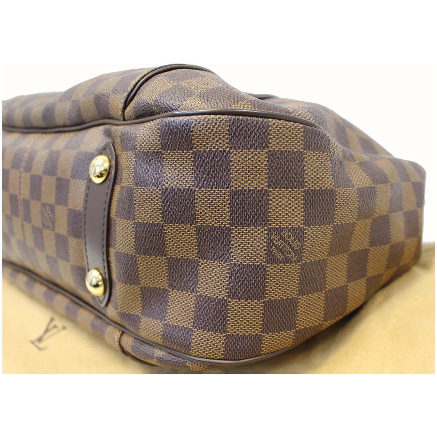 LOUIS VUITTON Galliera PM Damier Ebene Shoulder Bag Brown