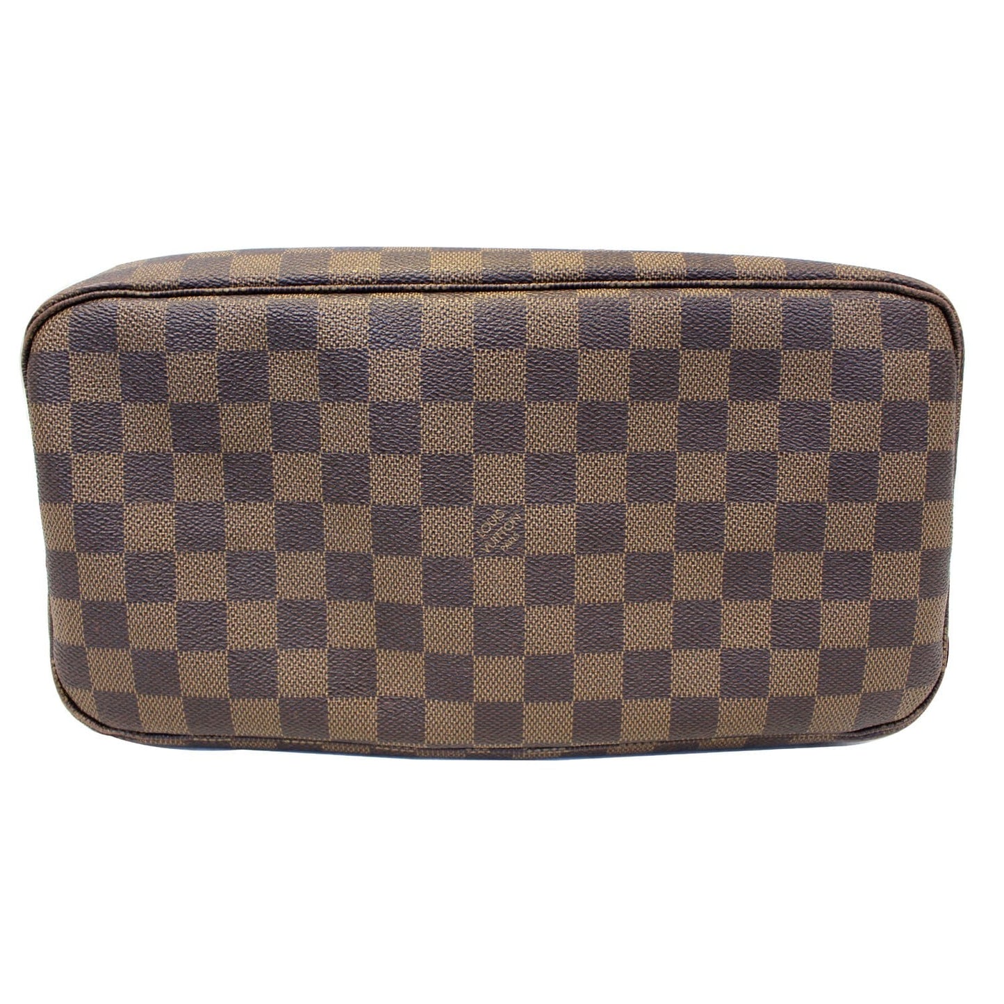 LOUIS VUITTON Neverfull MM Damier Ebene Tote Shoulder Bag Brown