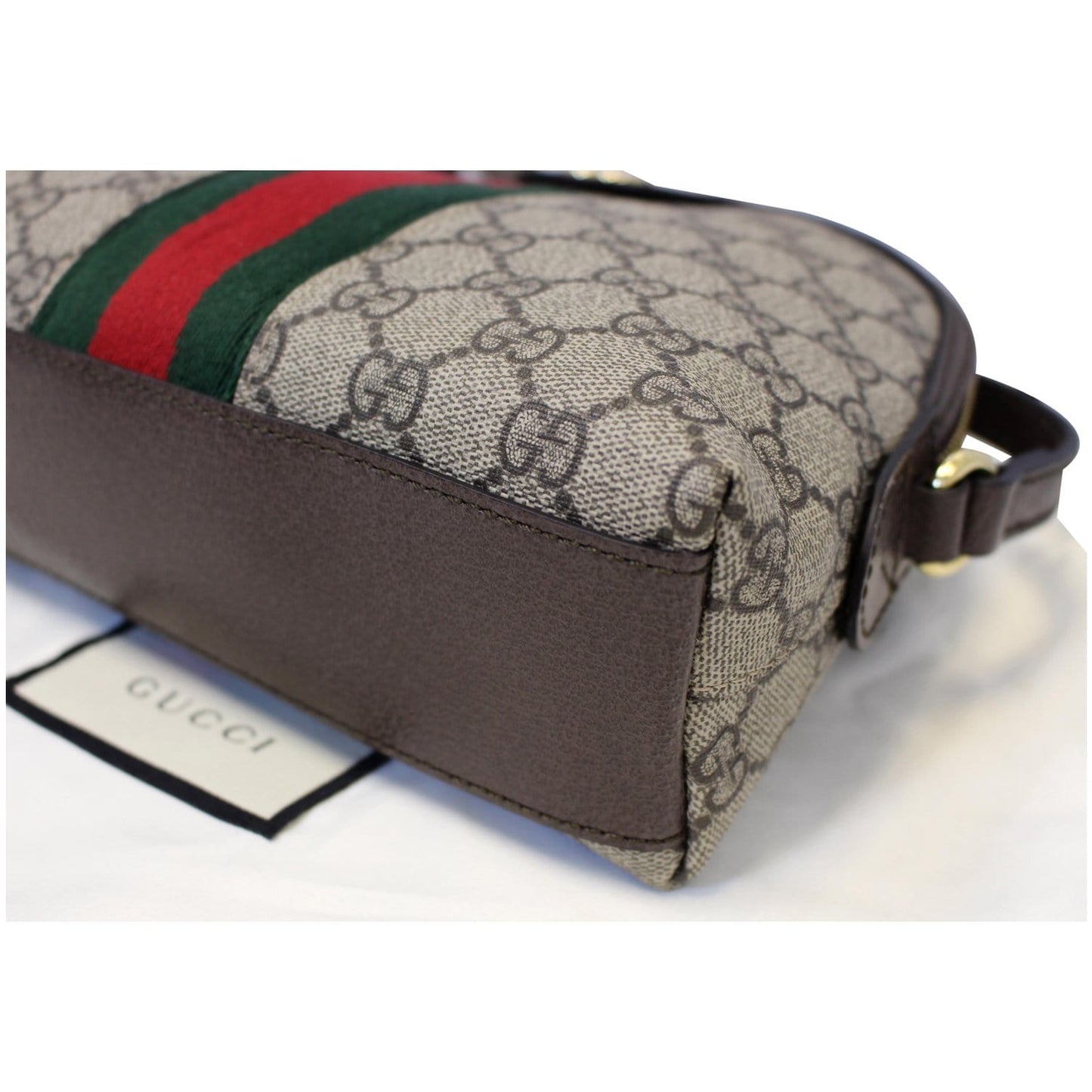 GUCCI Ophidia GG Supreme Canvas Small Shoulder Bag Beige 499621