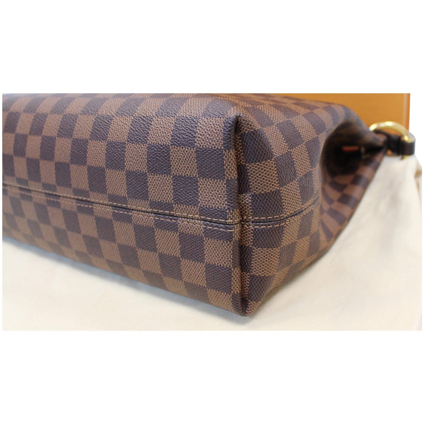 LOUIS VUITTON Graceful PM Damier Ebene Shoulder Bag Brown