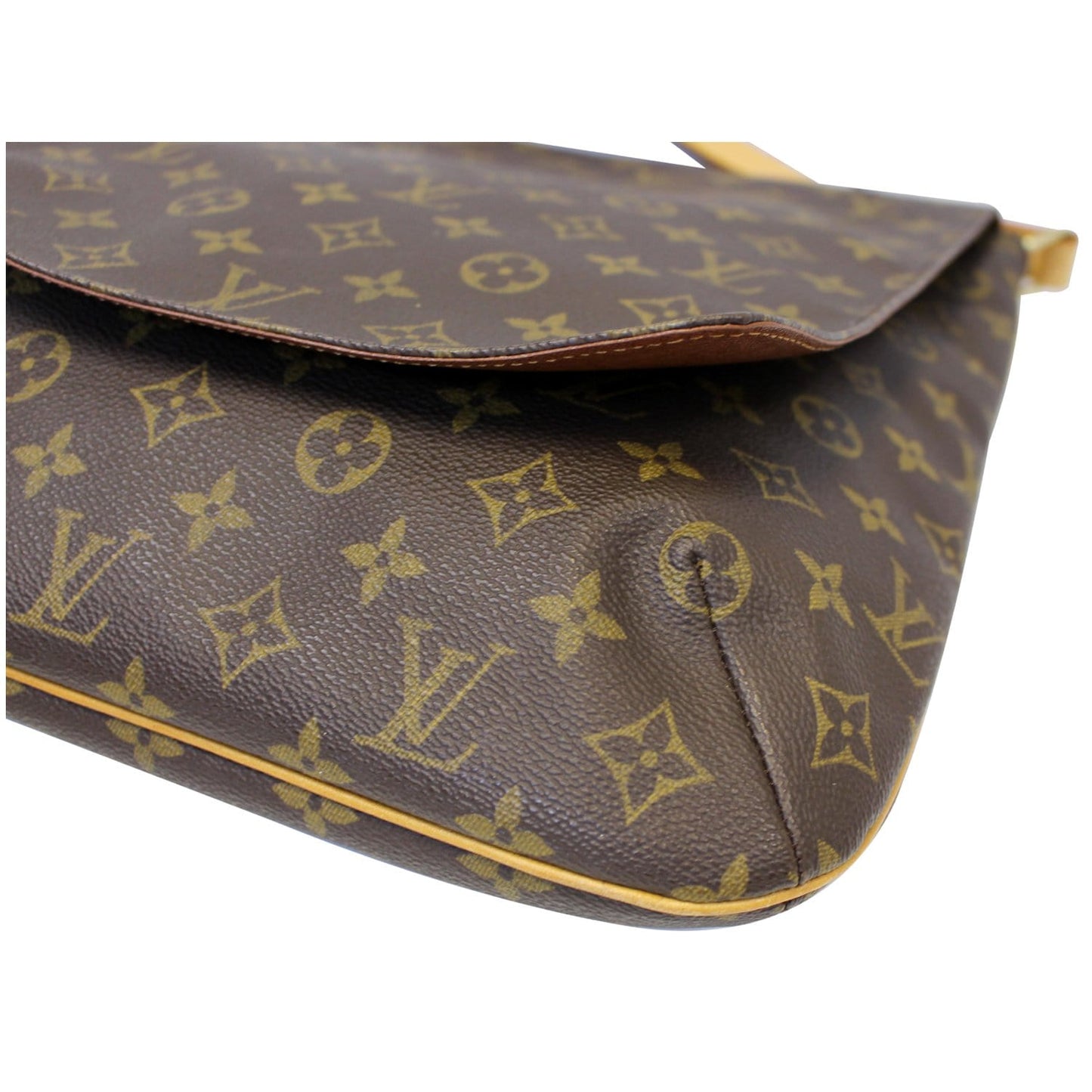 LOUIS VUITTON Musette Salsa GM Monogram Canvas Crossbody Bag Brown