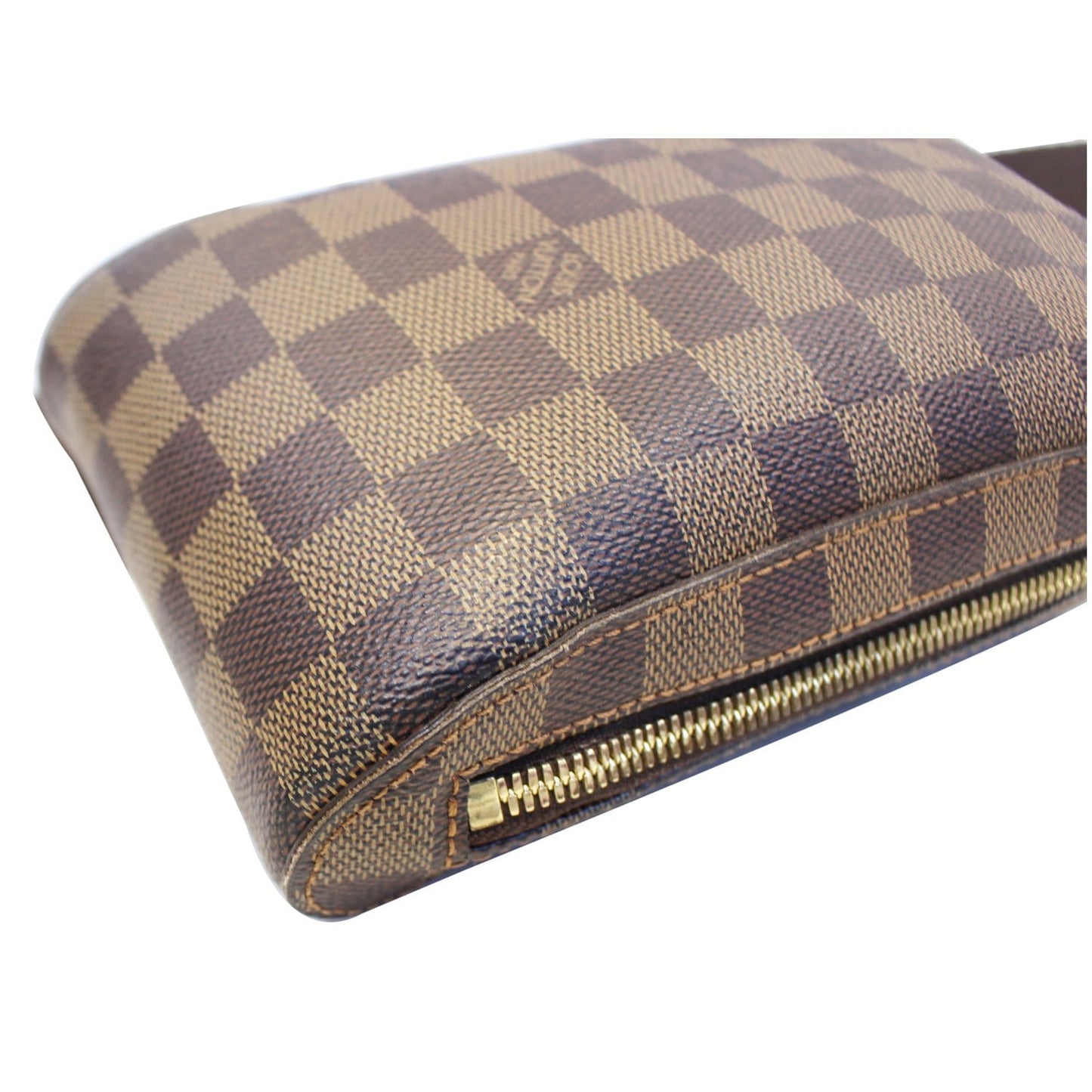 LOUIS VUITTON Damier Ebene Geronimos Brown Hip Bag