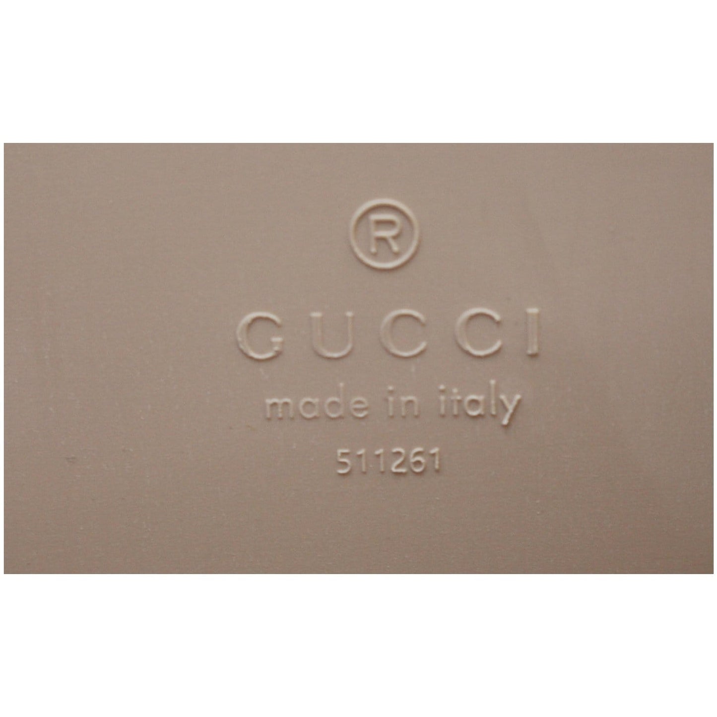 GUCCI Gomma Logo Rubber Tote Bag Pale Pink