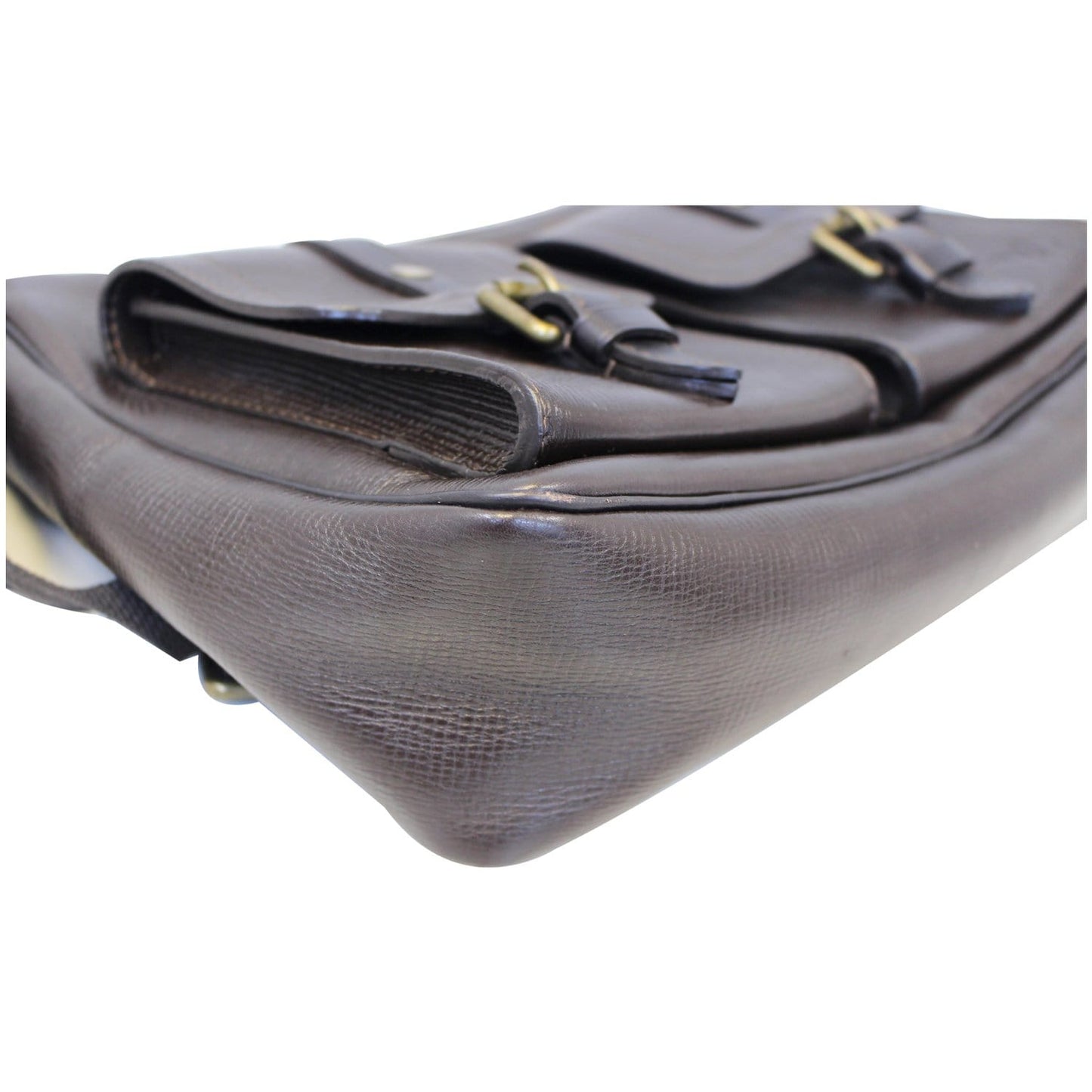 LOUIS VUITTON Brown Utah Leather Wichita Messenger Bag