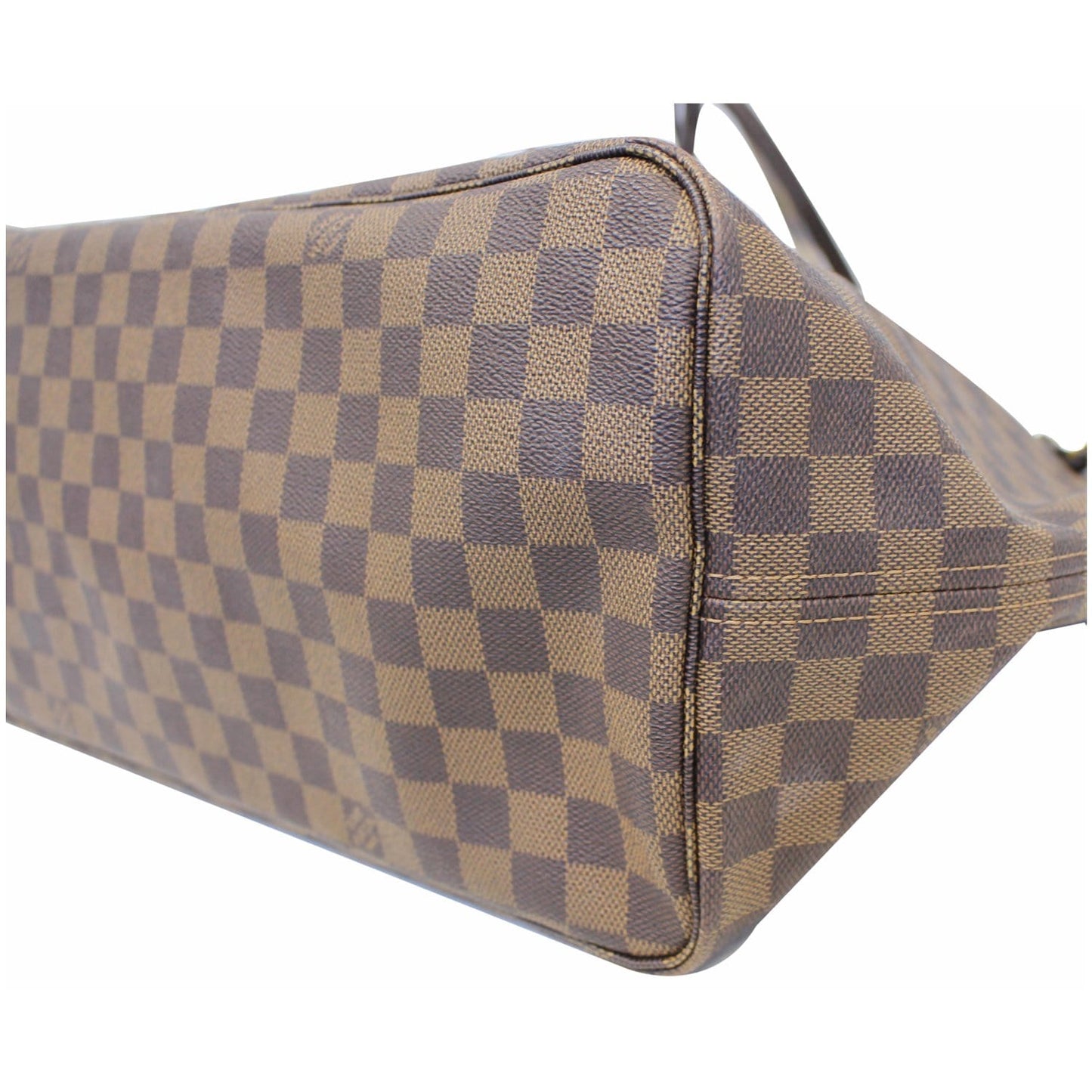 LOUIS VUITTON Neverfull GM Damier Ebene Tote Shoulder Bag Brown
