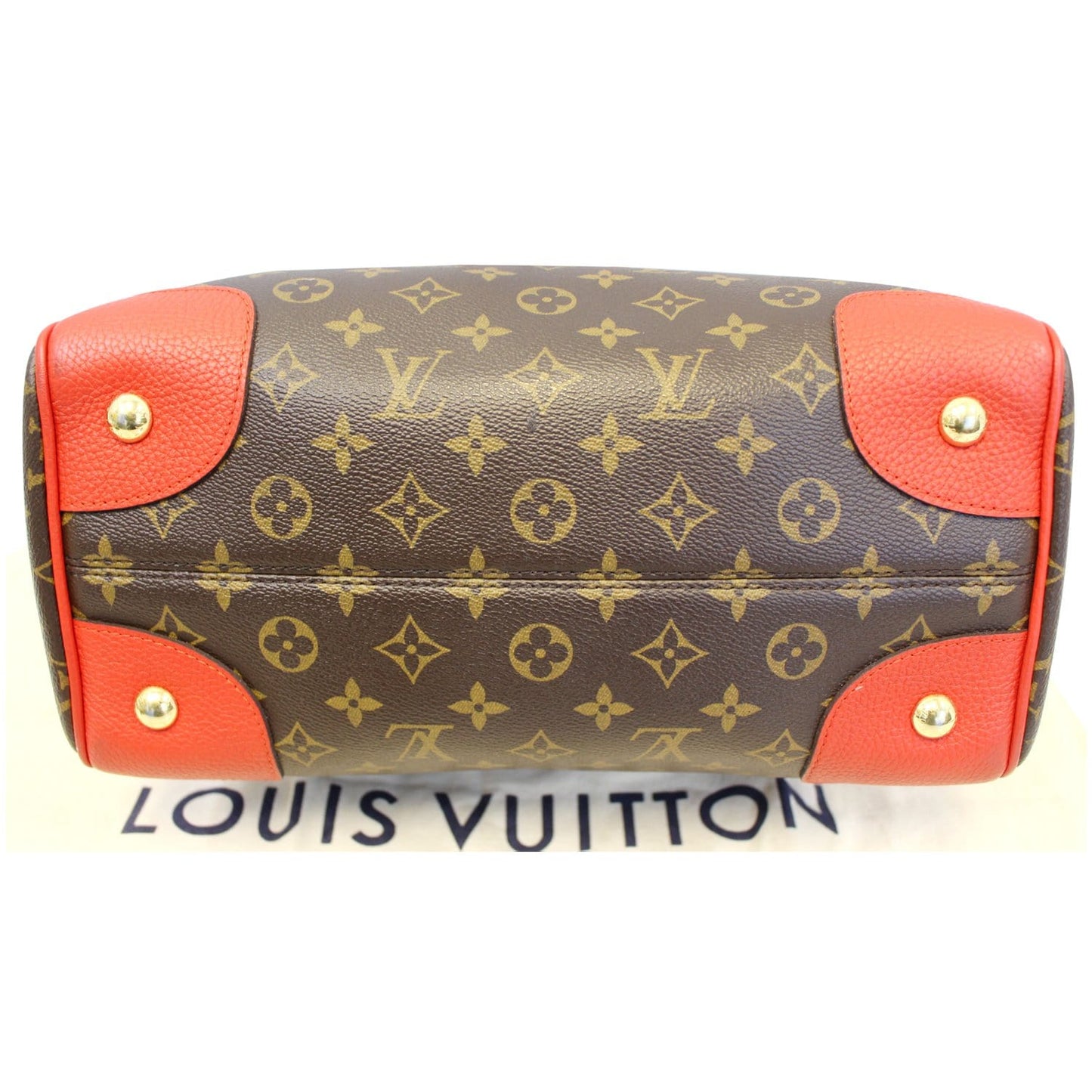 LOUIS VUITTON Retiro NM Monogram Shoulder Bag Coquelicot
