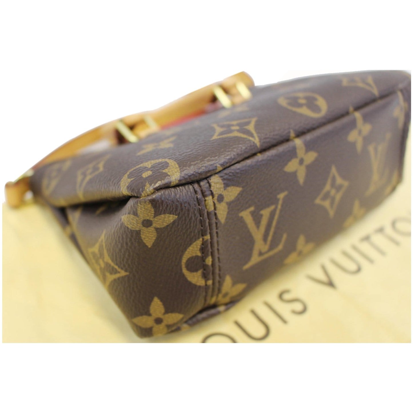 LOUIS VUITTON Nano Pallas Monogram Canvas Shoulder Crossbody Bag Brown - 20% OFF