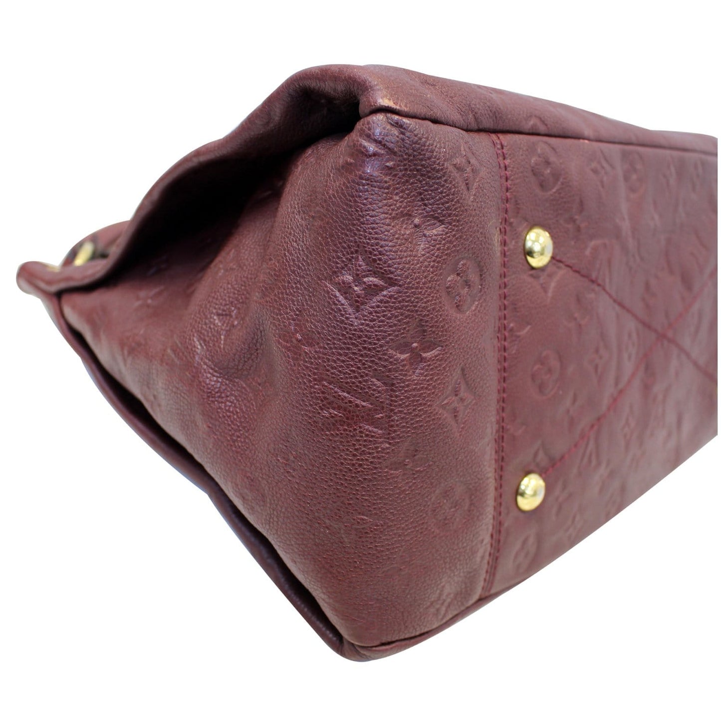 LOUIS VUITTON Artsy MM Monogram Empreinte Shoulder Bag Red